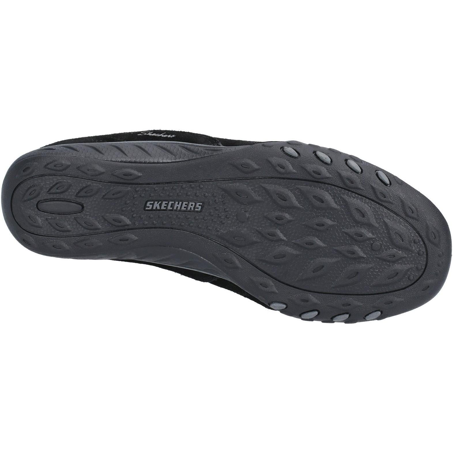 Skechers Breathe-Easy-Weekend Wishes Suede & Mesh Lace Up Trainer