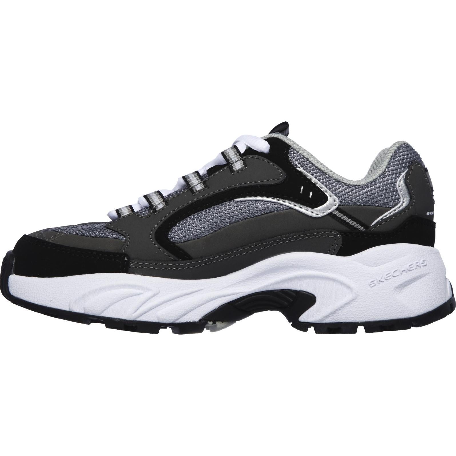 Skechers Stamina-Cutback Lace Up Trainer with Durable Rubber Outsole