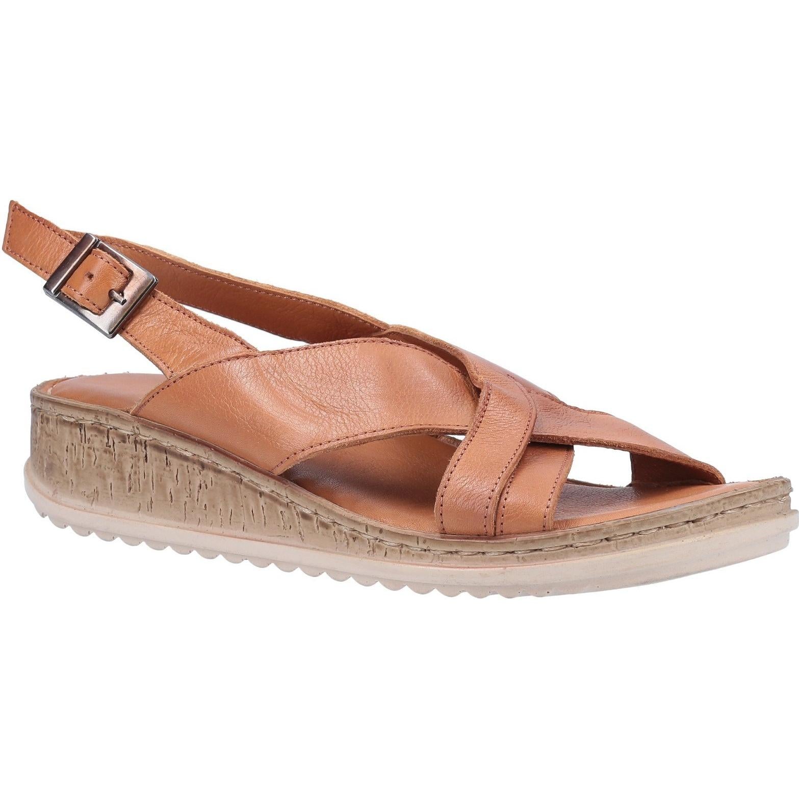 Hush Puppies Elena Cross Over Wedge Sandal