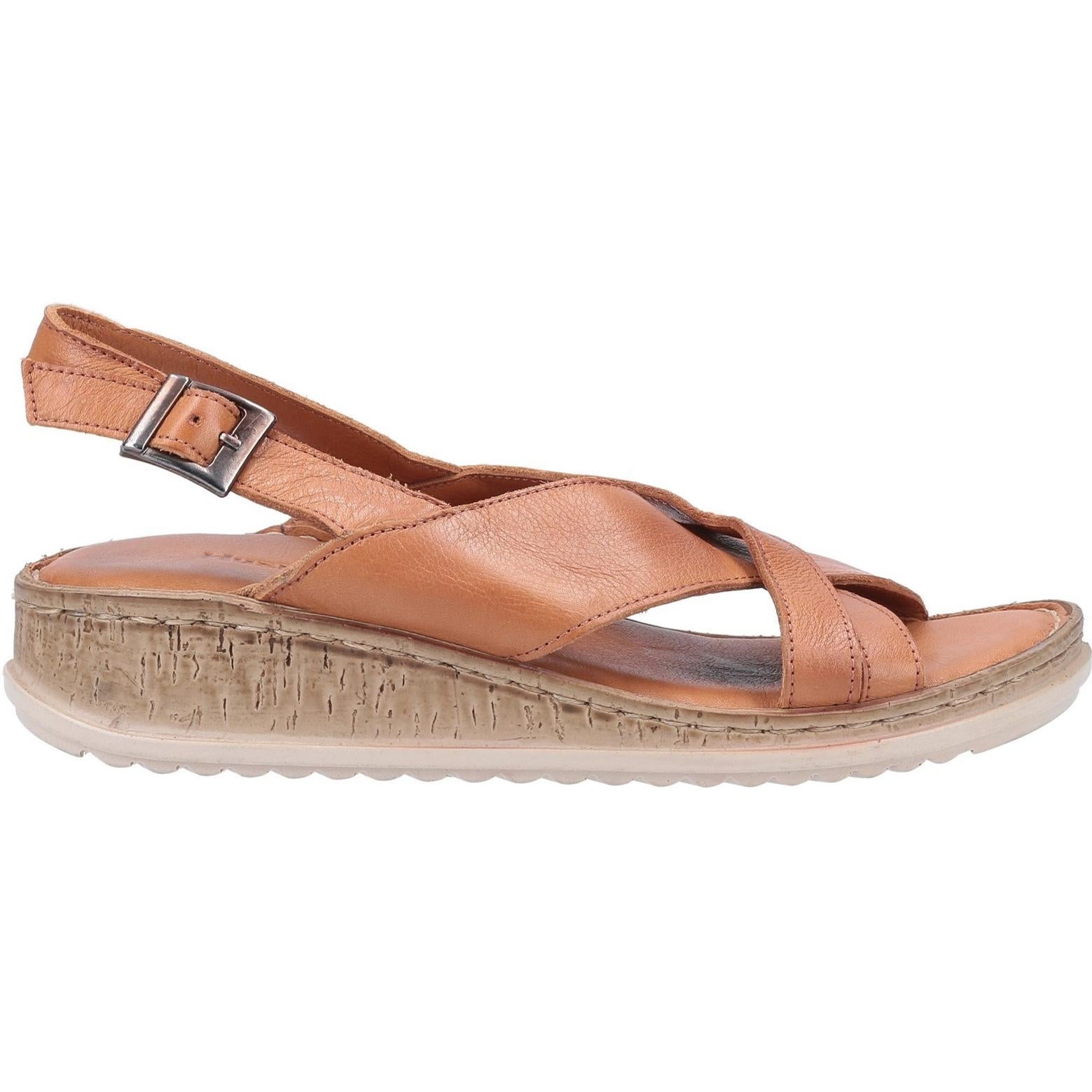 Hush Puppies Elena Cross Over Wedge Sandal