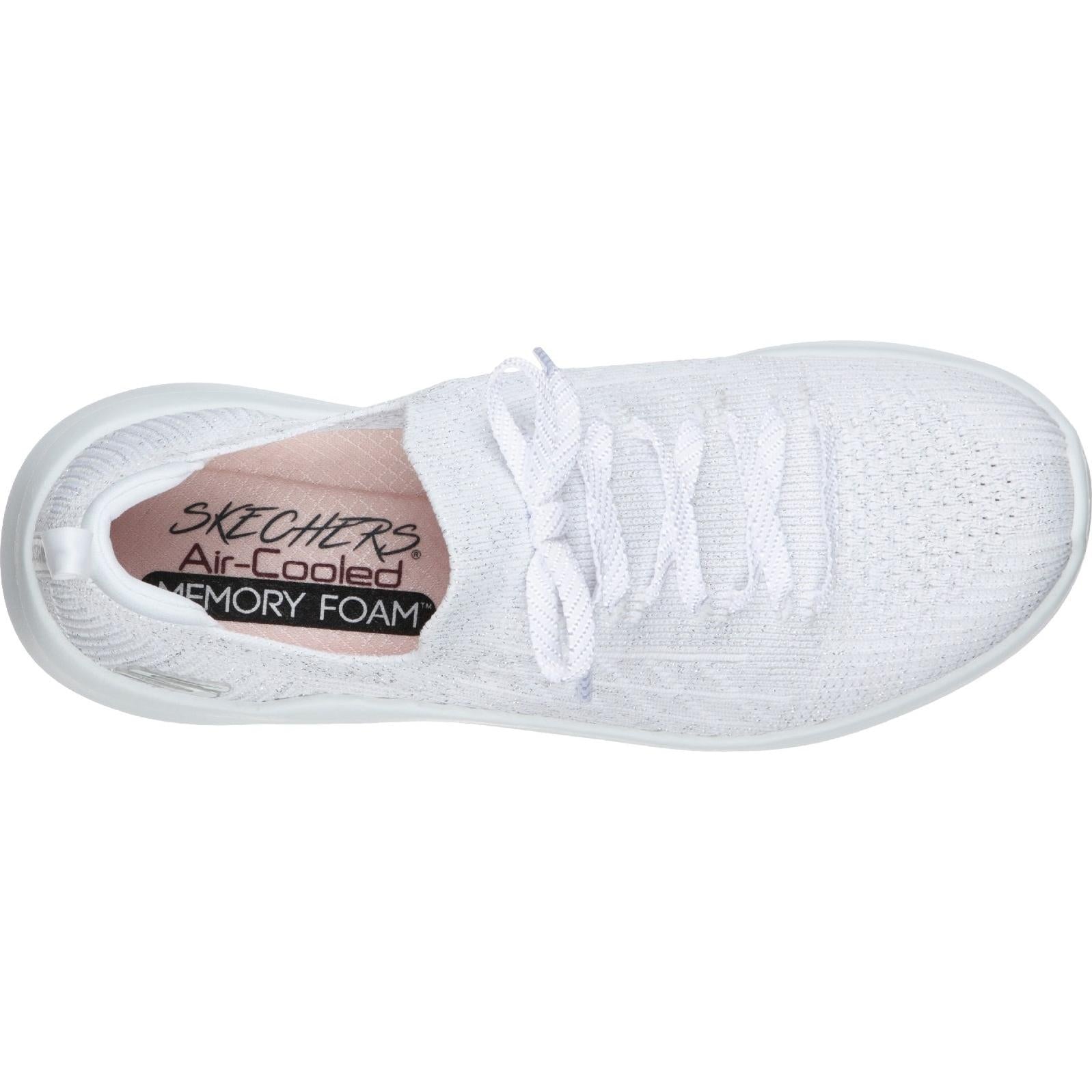 Skechers Ultra Flex 2.0 Glimmer Sky Slip On Sports Trainers