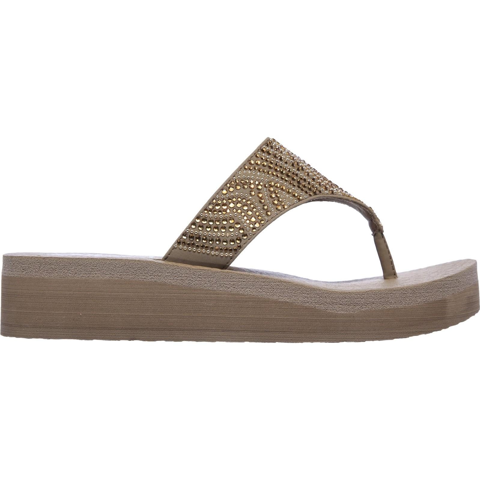 Skechers Vinyasa Stone Candy Slip On Toe Post Sandals