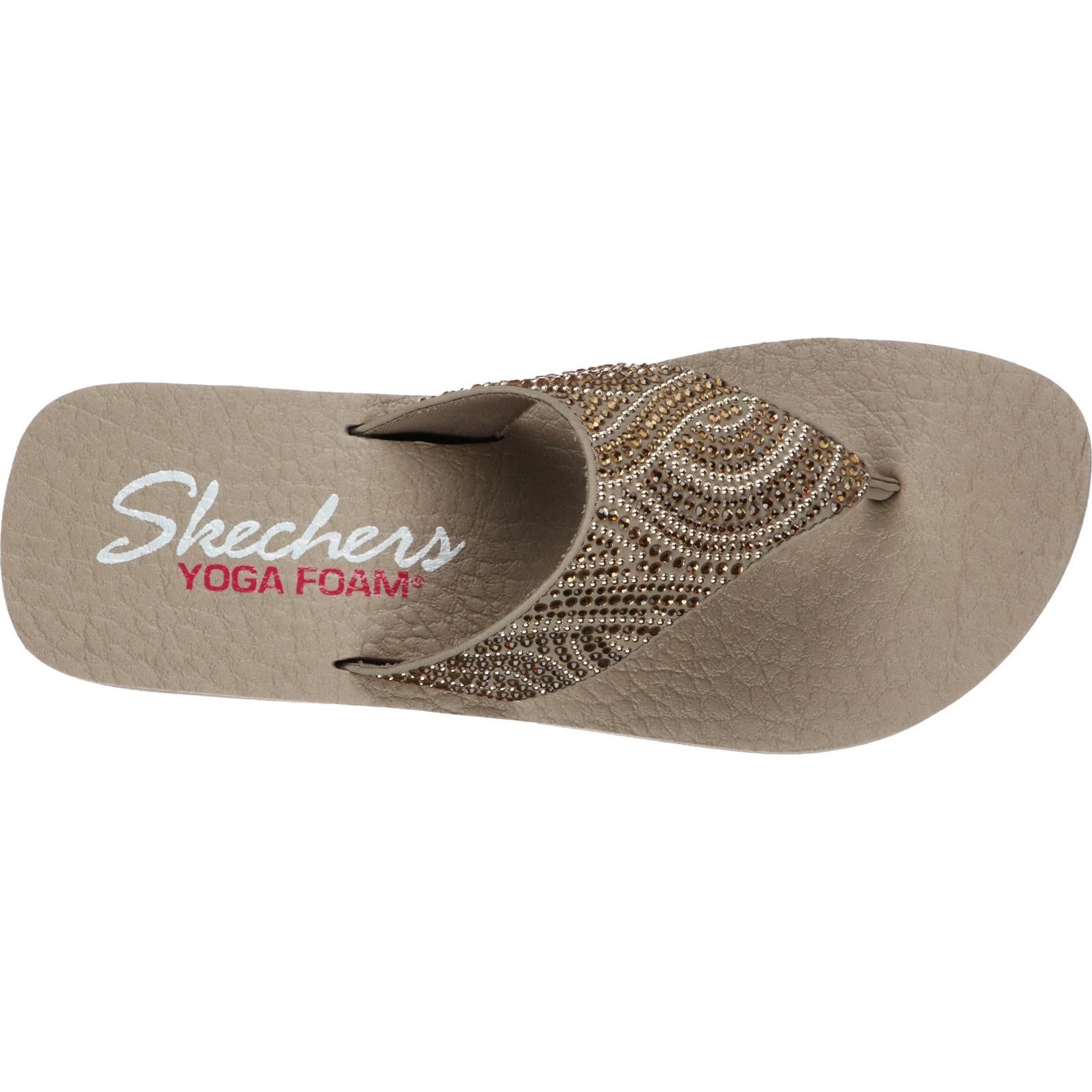Skechers Vinyasa Stone Candy Slip On Toe Post Sandals