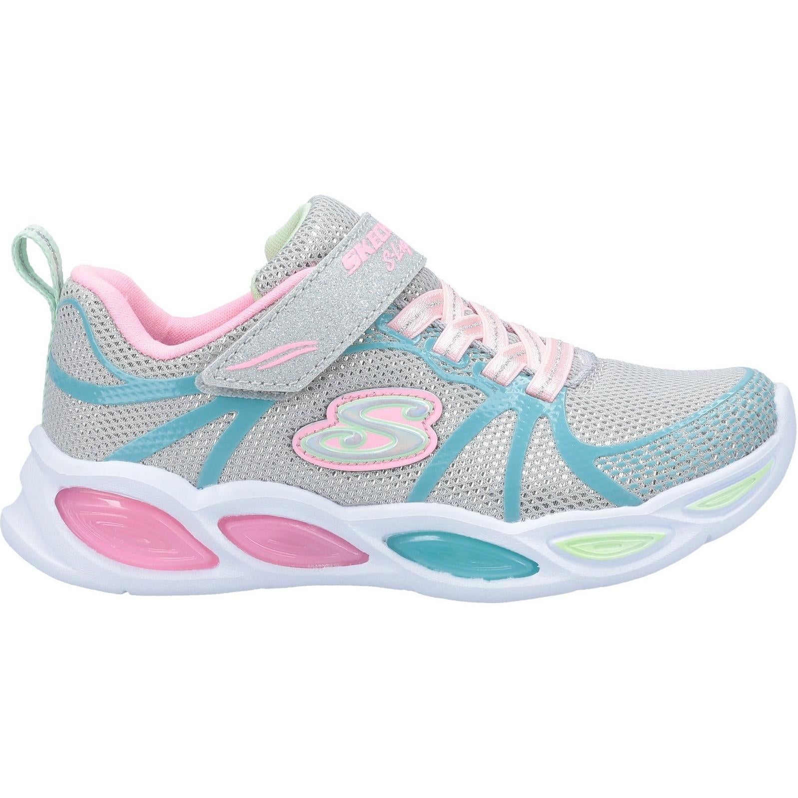 Skechers S Lights Shimmer Beams Sporty Glow Childrens Sports Trainer