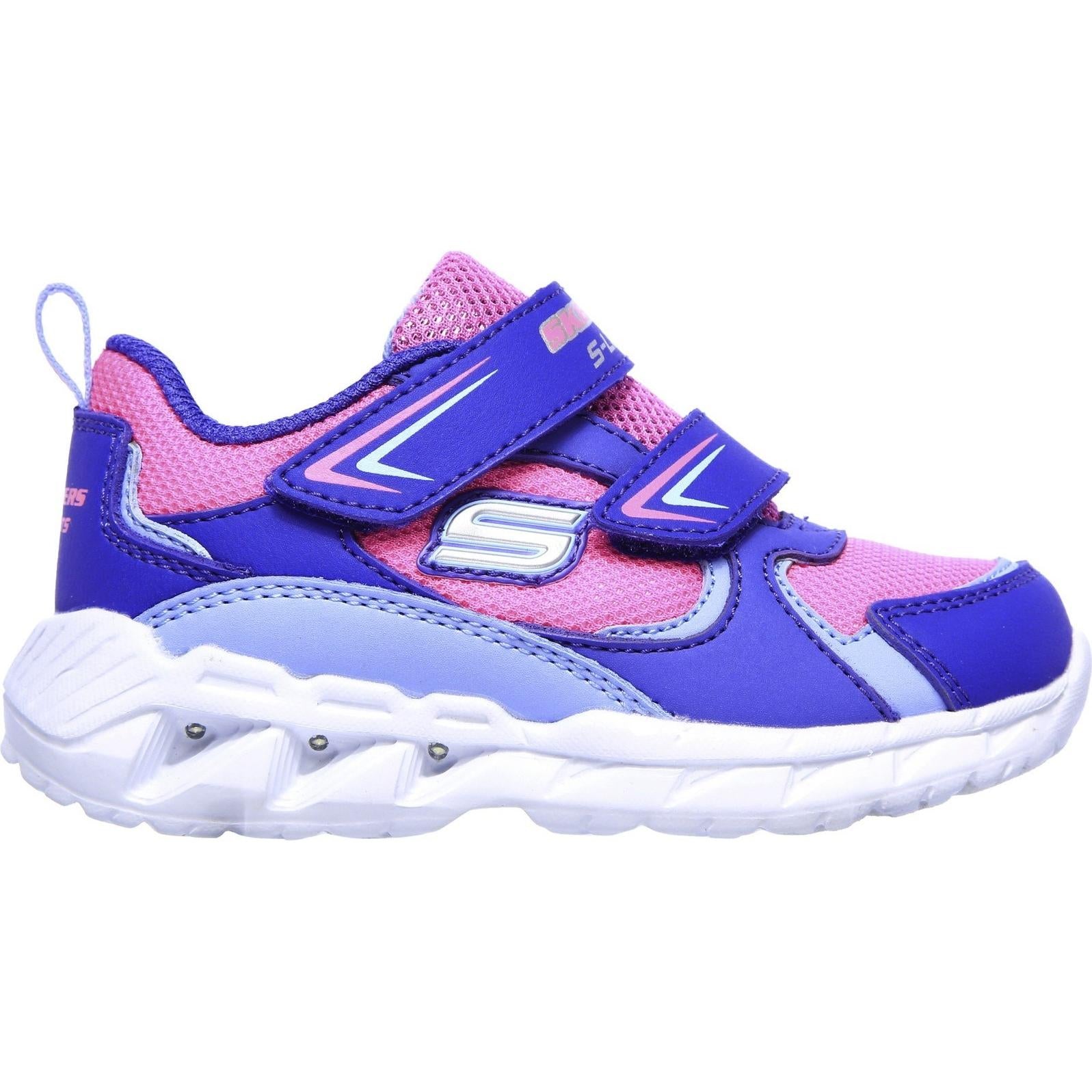 Skechers S Lights Magna-Lights Goal Achiever Touch Fastening Trainer