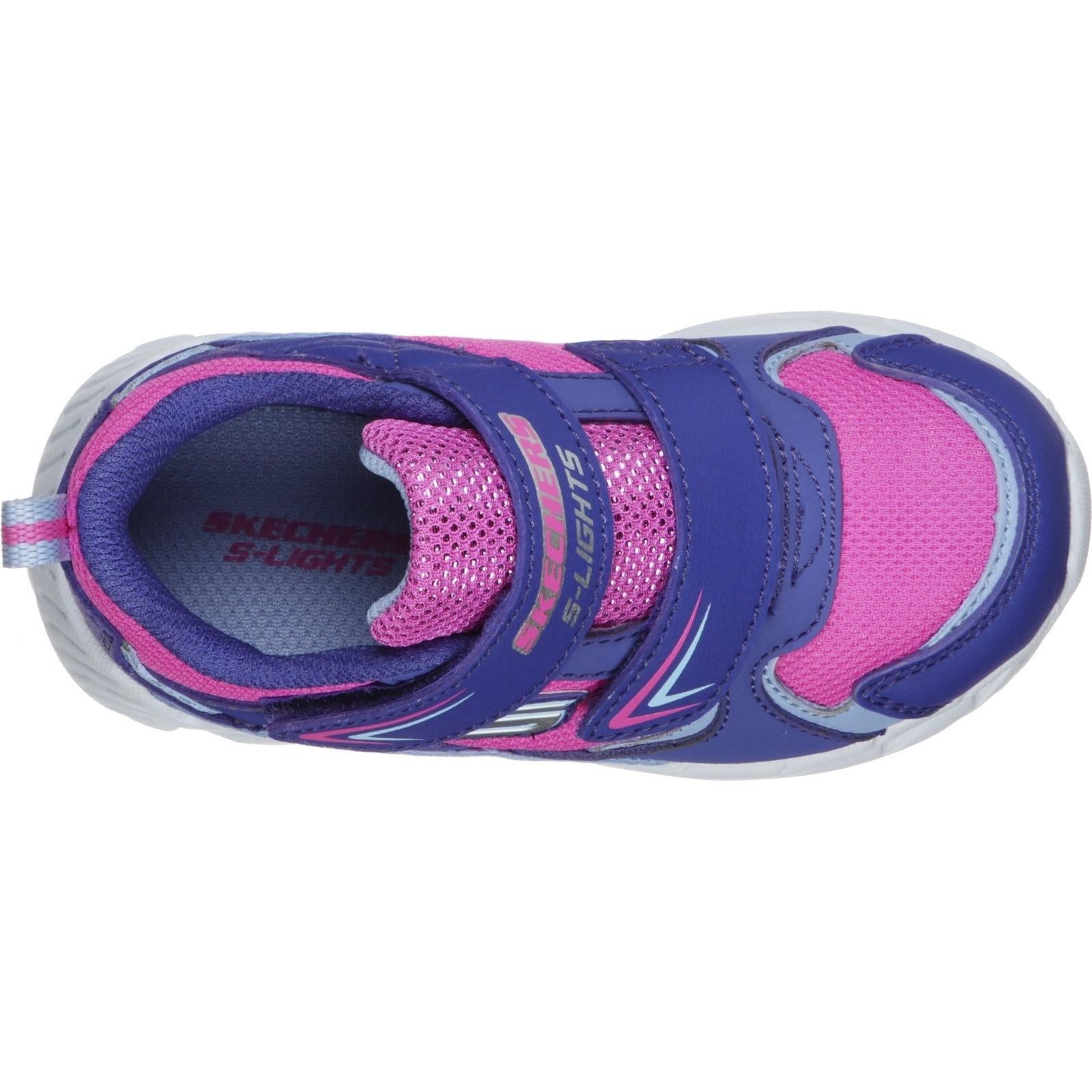Skechers S Lights Magna-Lights Goal Achiever Touch Fastening Trainer