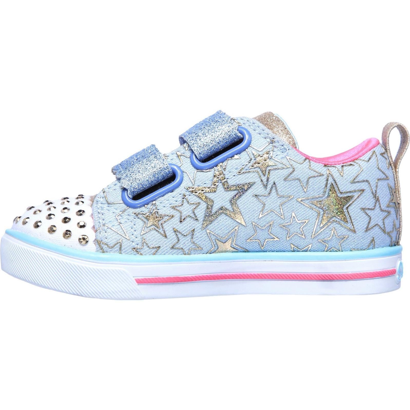 Skechers Sparkle Lite Stars So Bright Touch Fastening Trainer