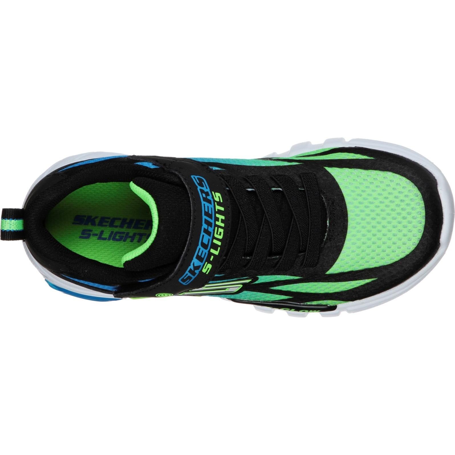 Skechers S Lights Flex-Glow Dezlo Touch Fastening Trainer