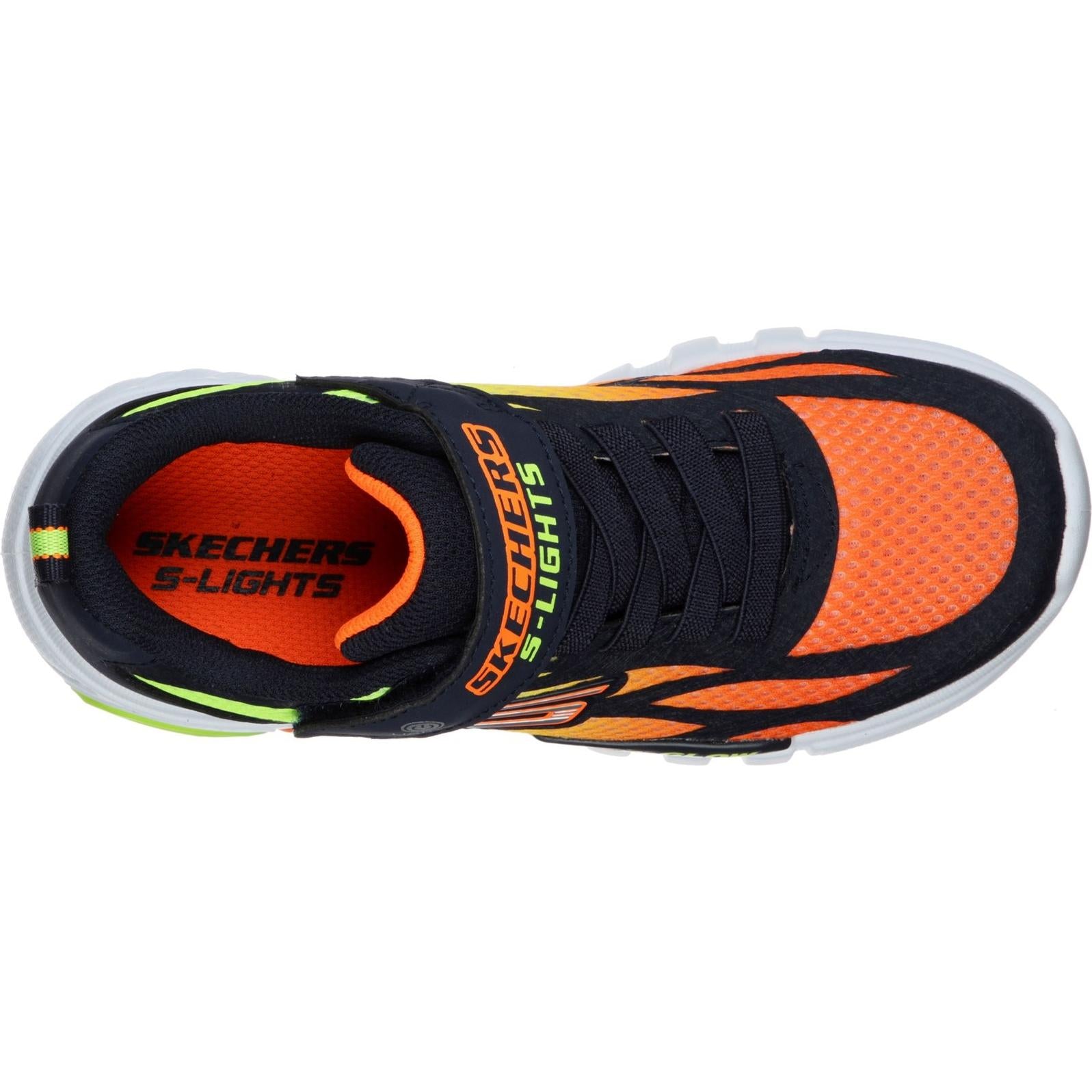 Skechers S Lights Flex-Glow Dezlo Touch Fastening Trainer