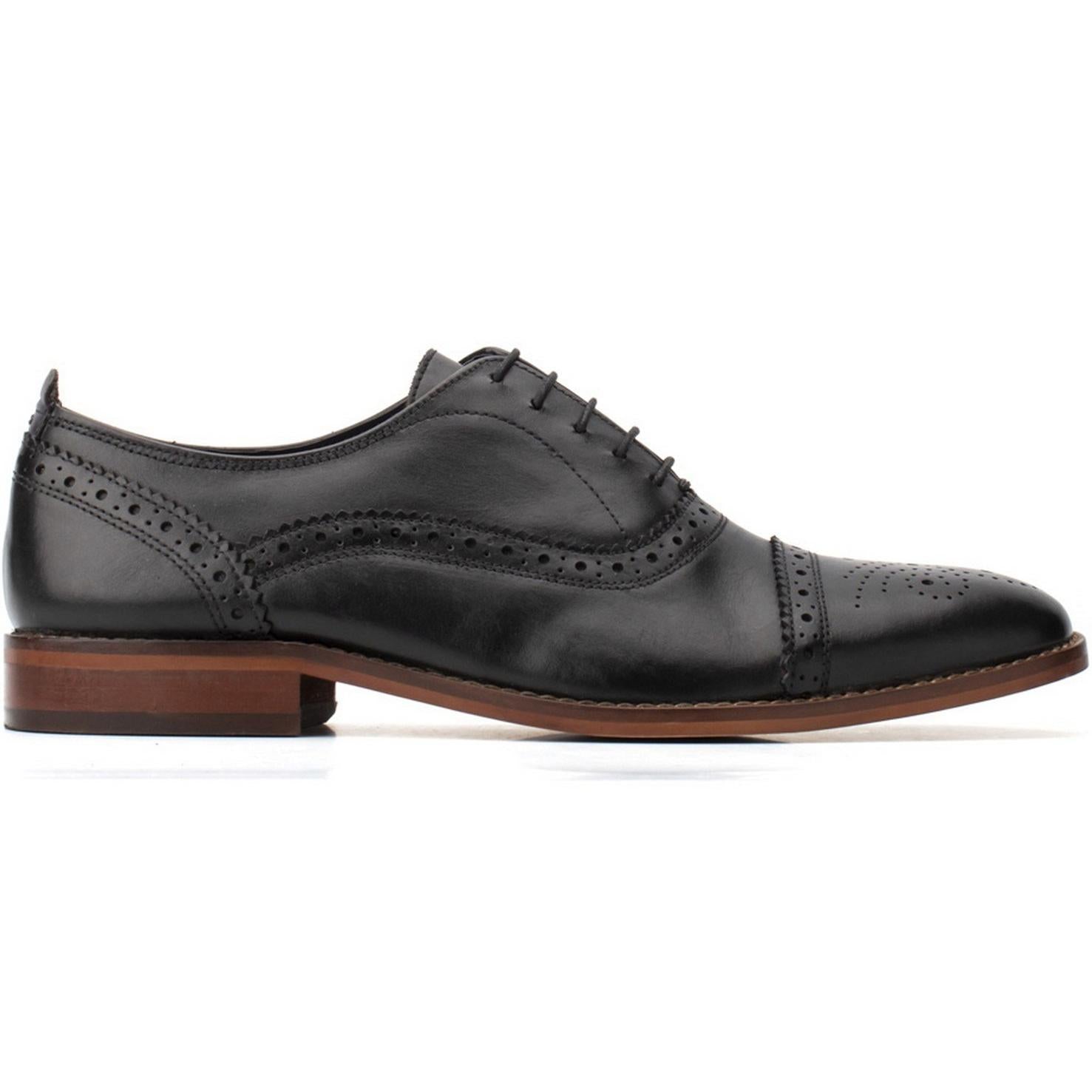 Base London Cast Waxy Brogue Shoe