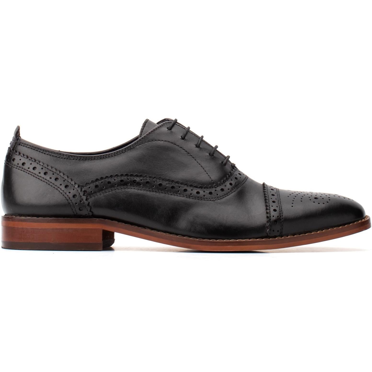 Base London Cast Waxy Brogue Shoe