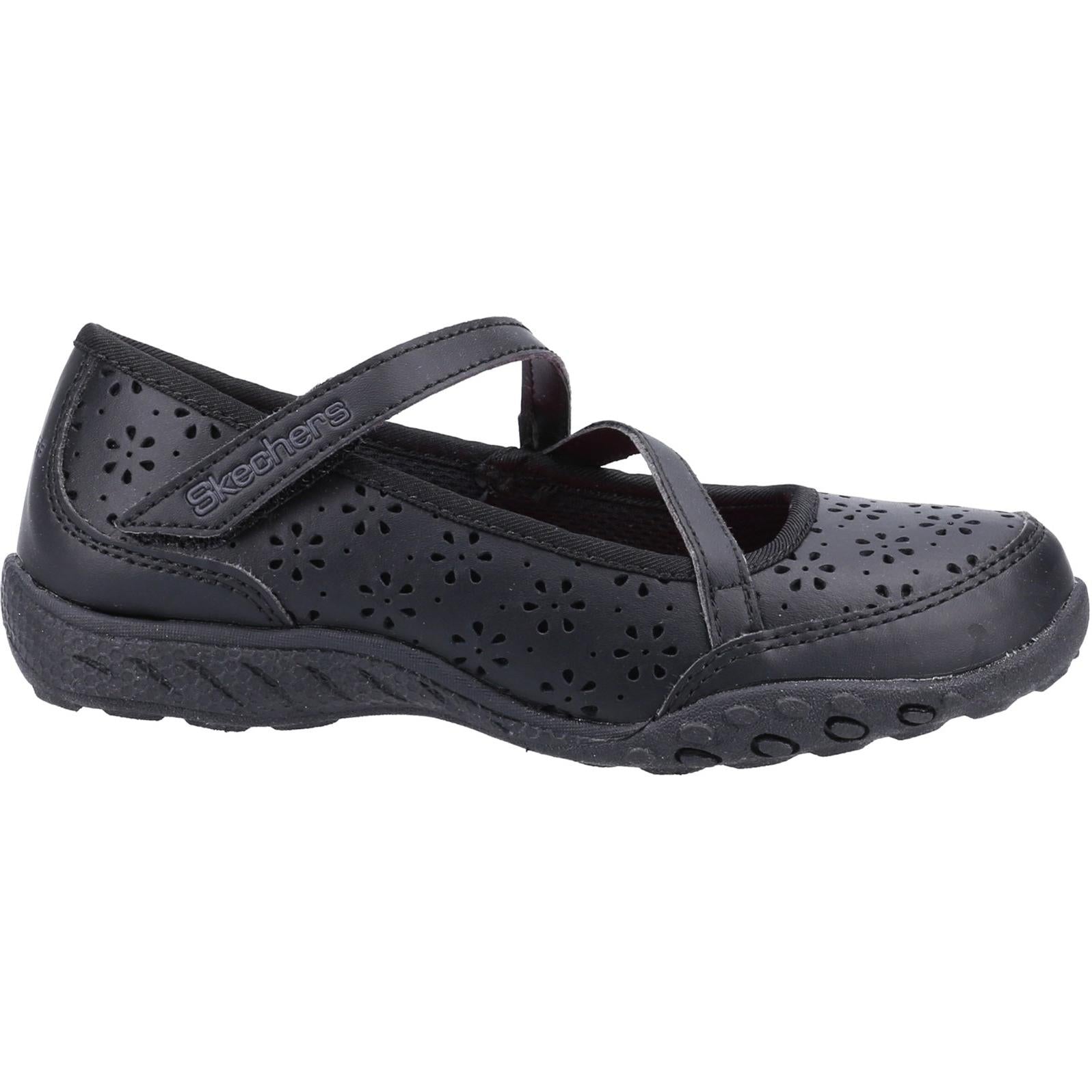 Skechers Breathe-Easy Playground Poppies School Shoes