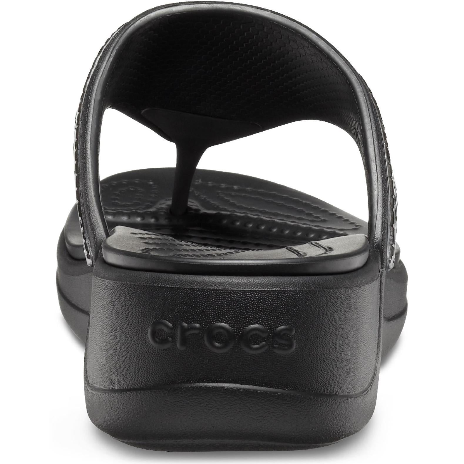 Crocs Monterey Metallic Wedge Flip Sandals