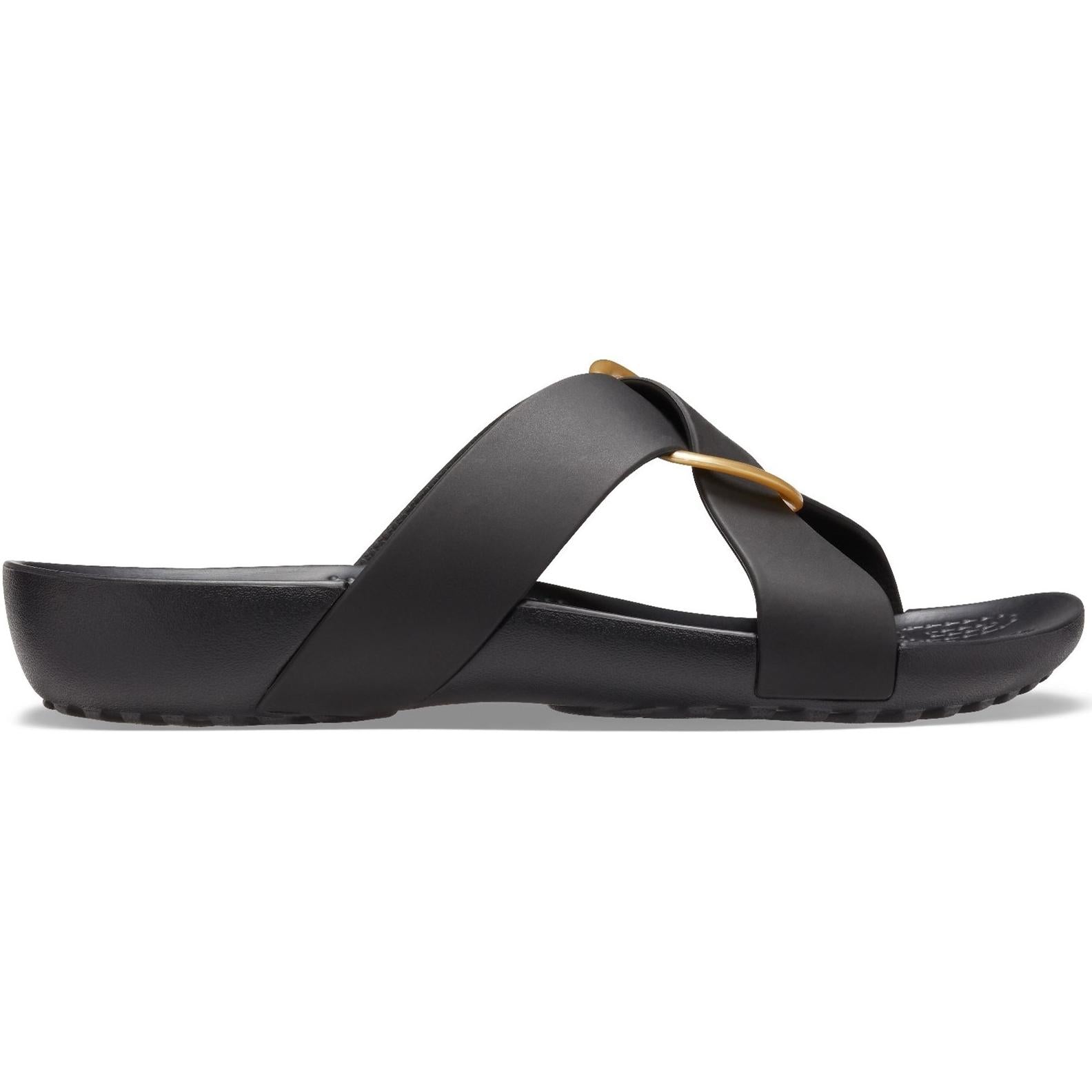 Crocs Serena Cross Band Slide Sandals