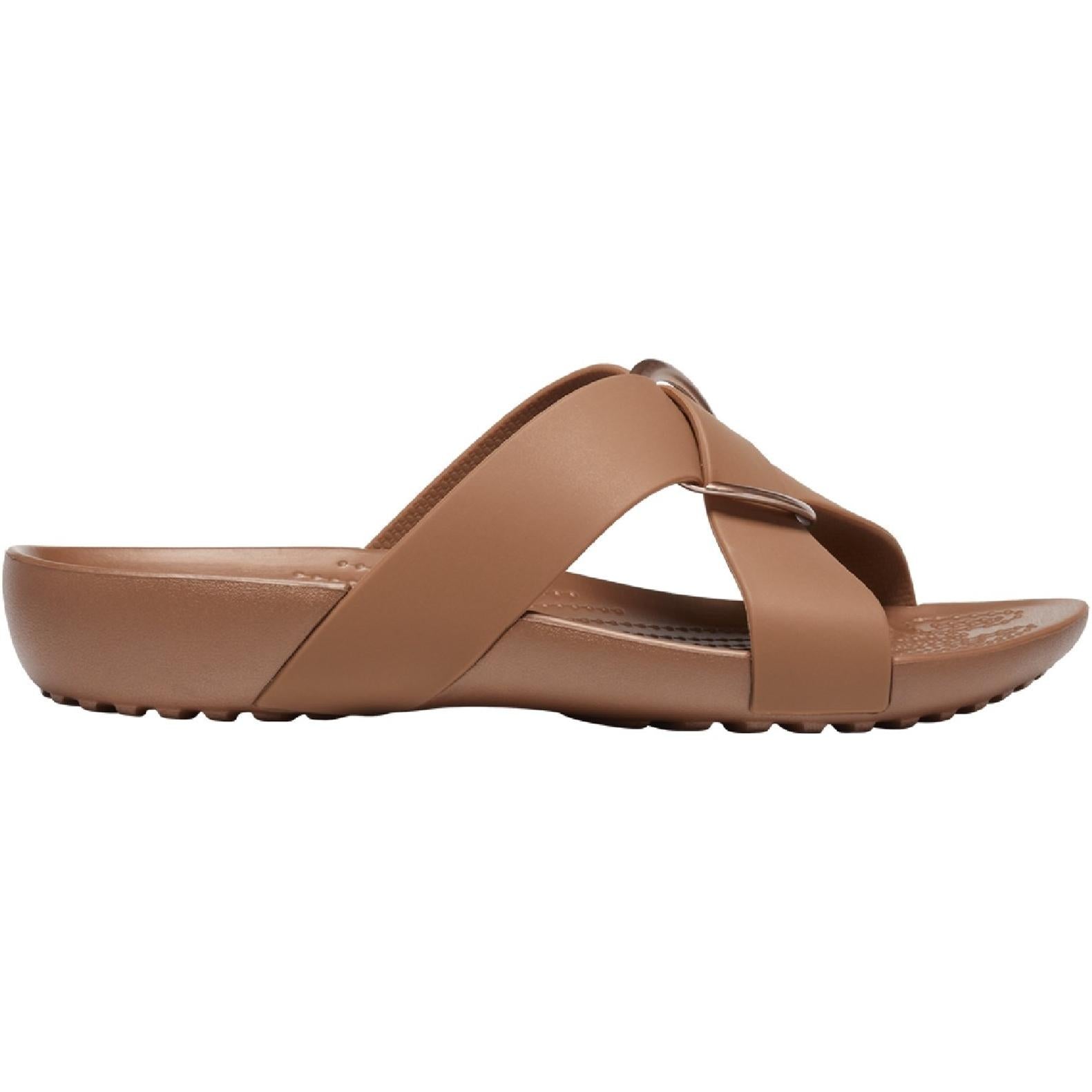 Crocs Serena Cross Band Slide Sandals