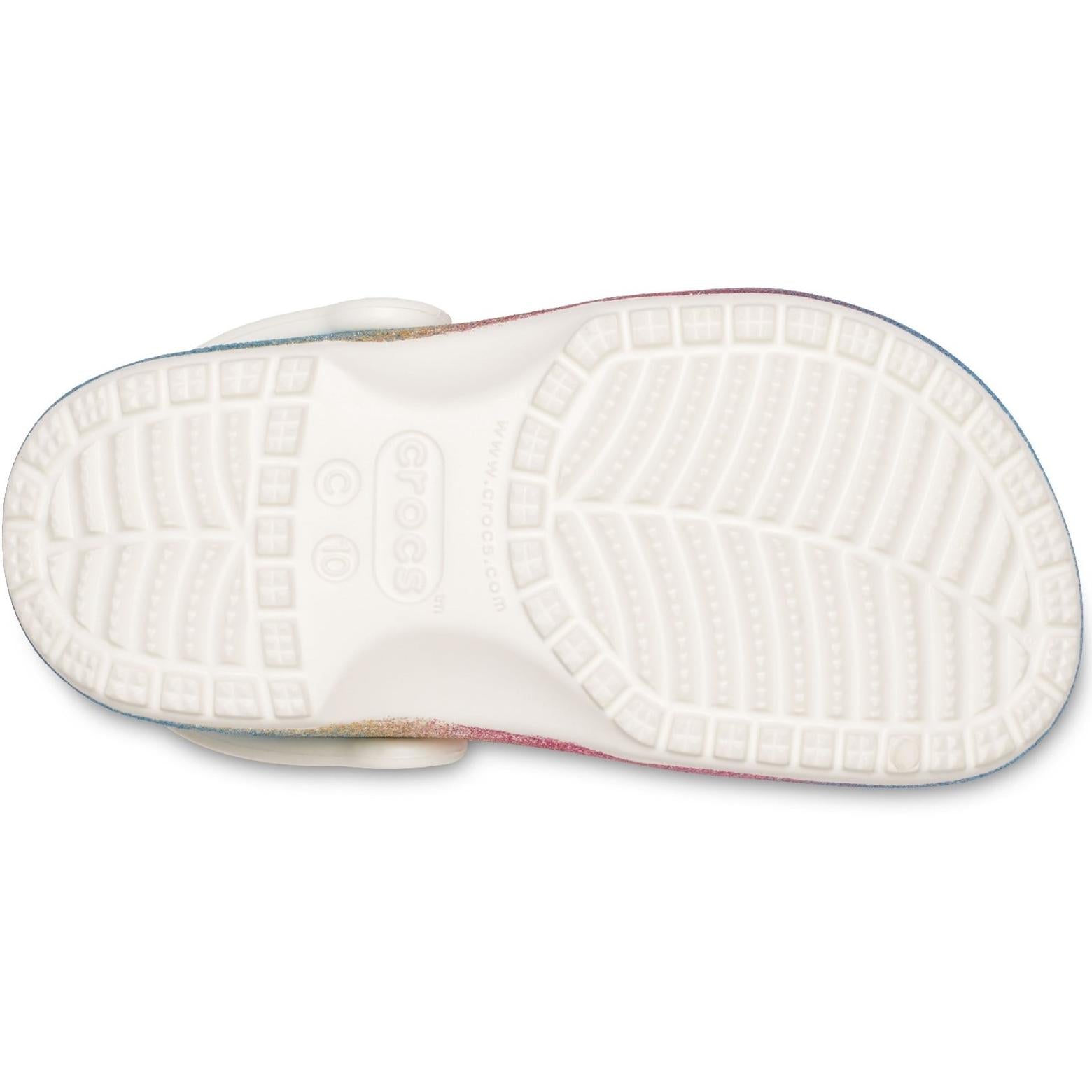 Crocs Kids Ombre Glitter Classic Clog Shoes