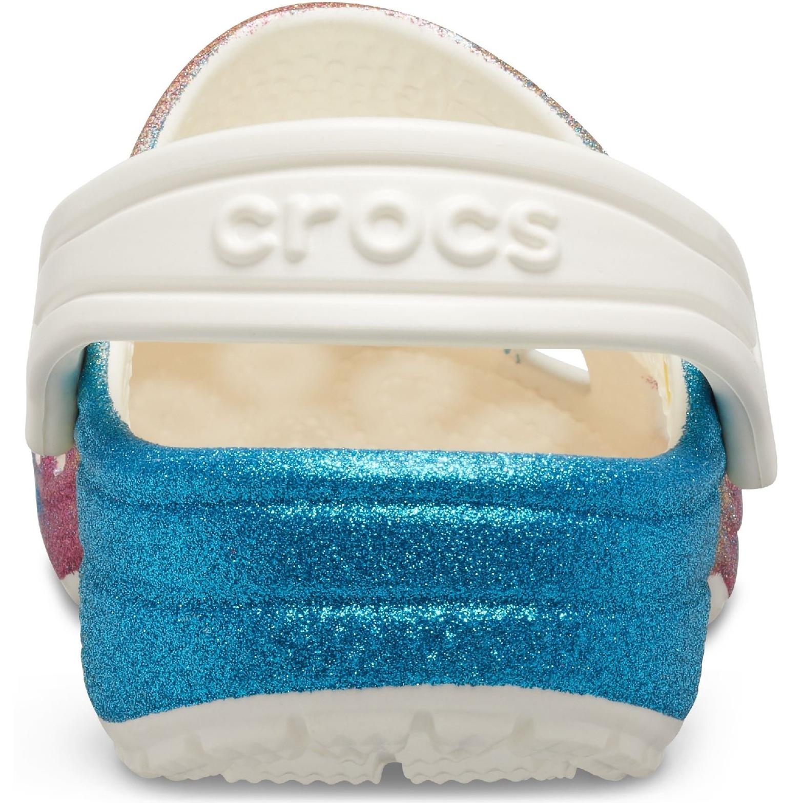 Crocs Kids Ombre Glitter Classic Clog Shoes