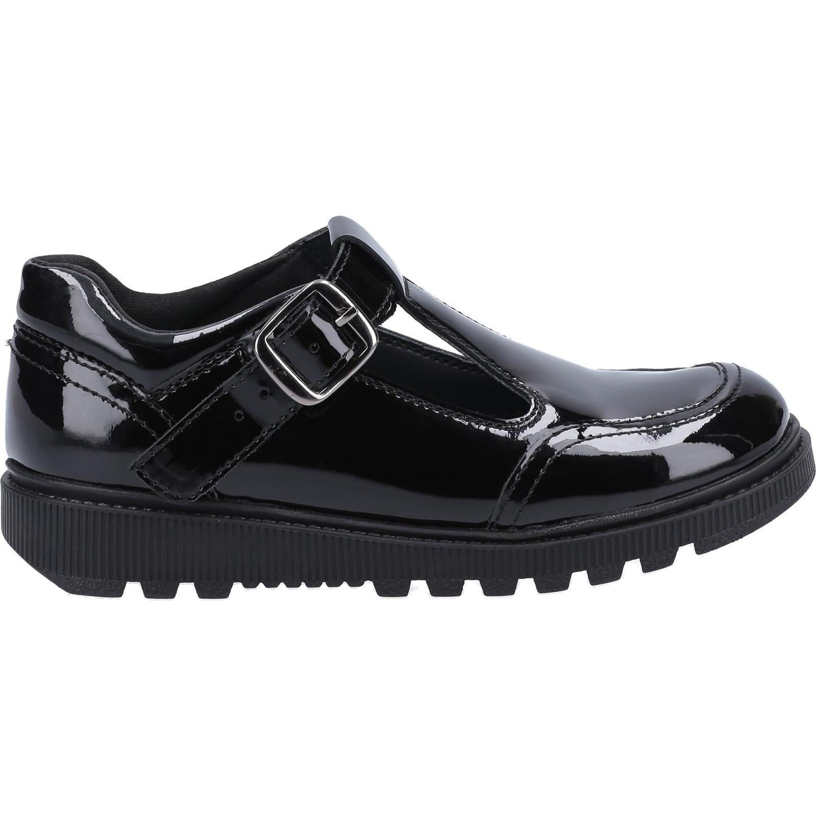 Hush Puppies Kerry Junior Patent School Shoe