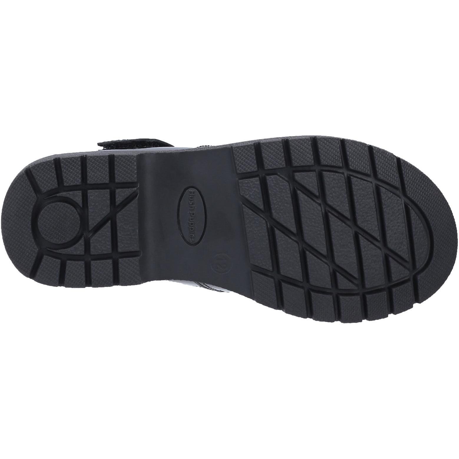 Hush Puppies Gracie Junior Patent School Shoe
