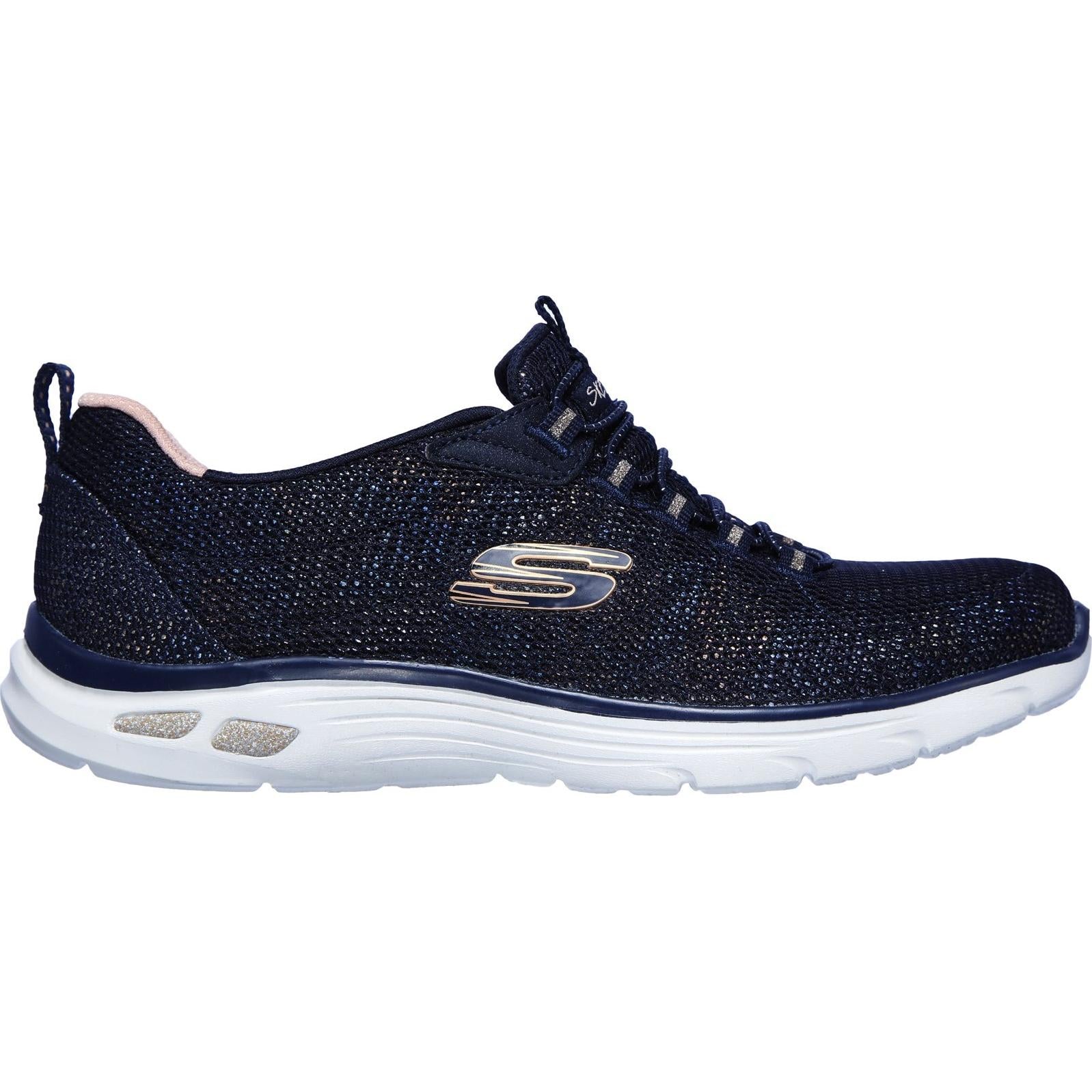 Skechers Relaxed Fit Empire D'Lux Bungee Laced Trainer
