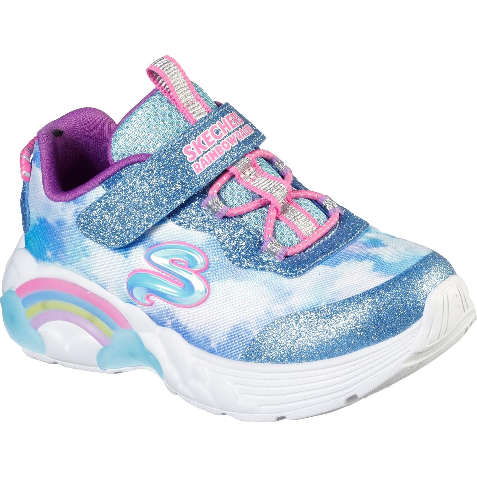 Skechers S Lights Rainbow Racers Trainer