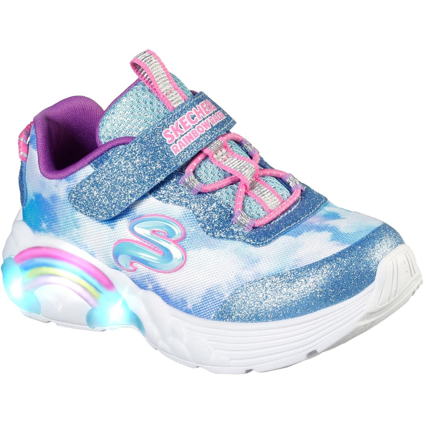 Skechers S Lights Rainbow Racers Trainer