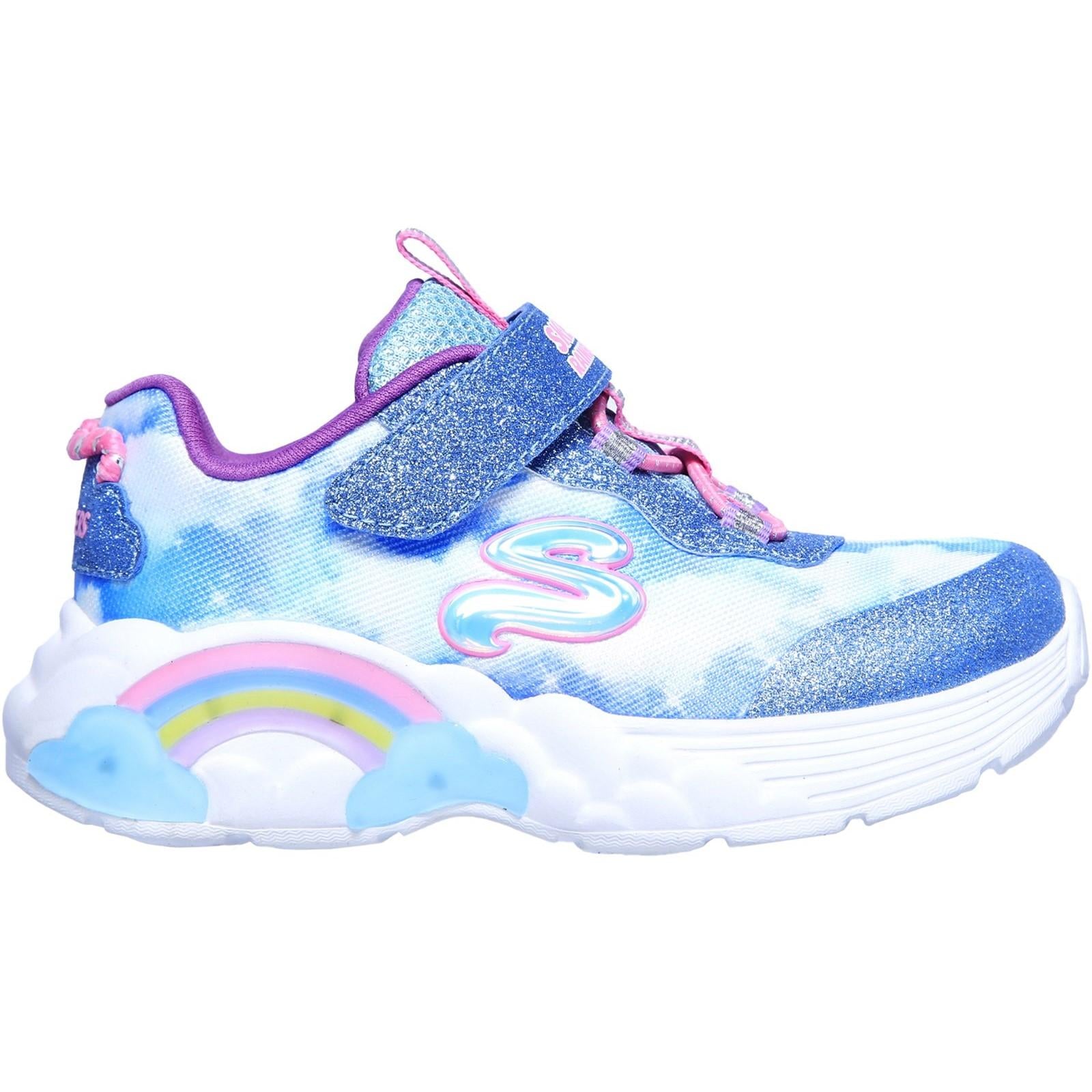 Skechers S Lights Rainbow Racers Trainer