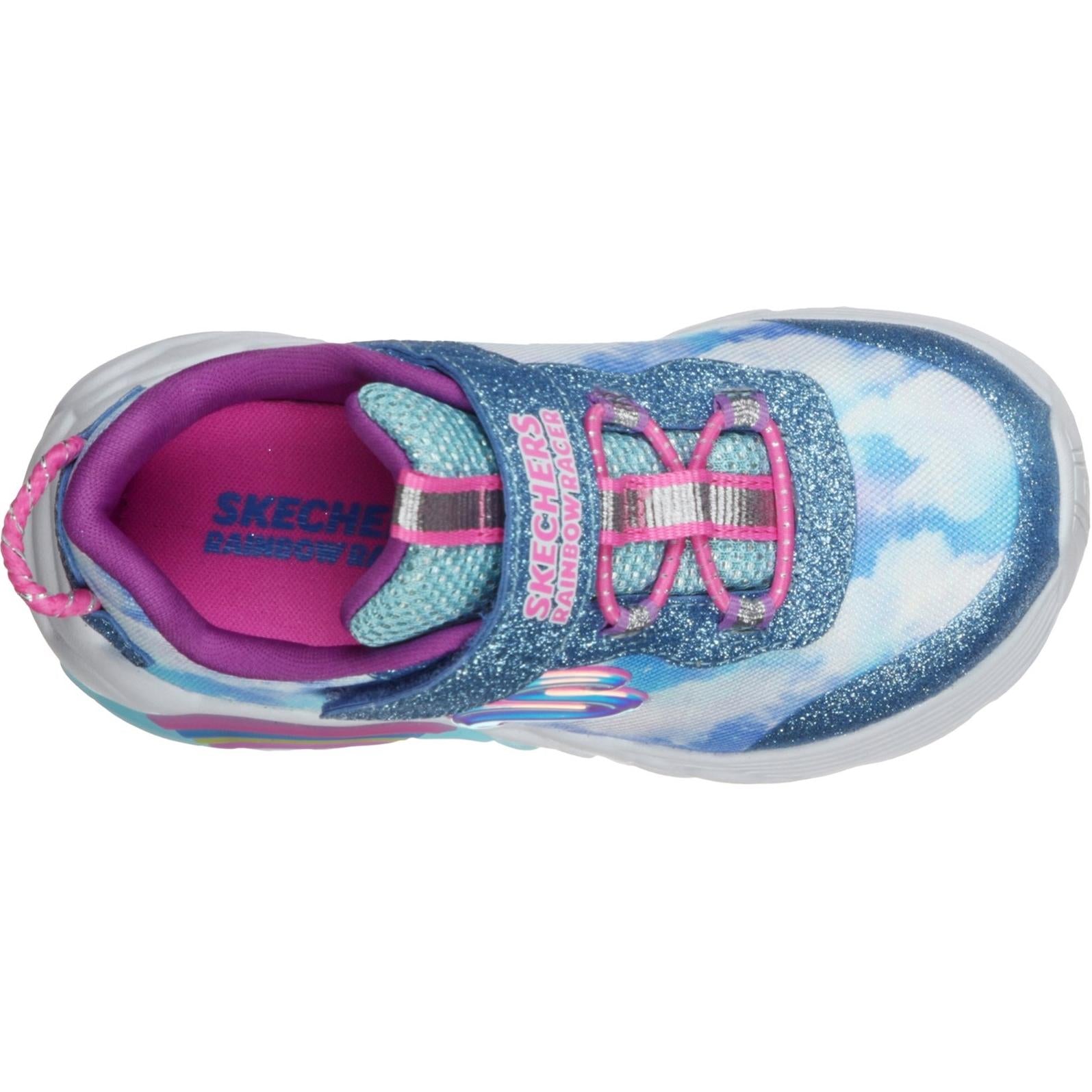 Skechers S Lights Rainbow Racers Trainer
