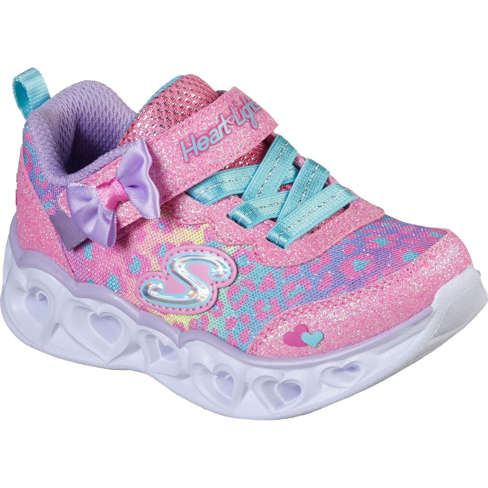Skechers Heart Lights Touch Fastening Trainer