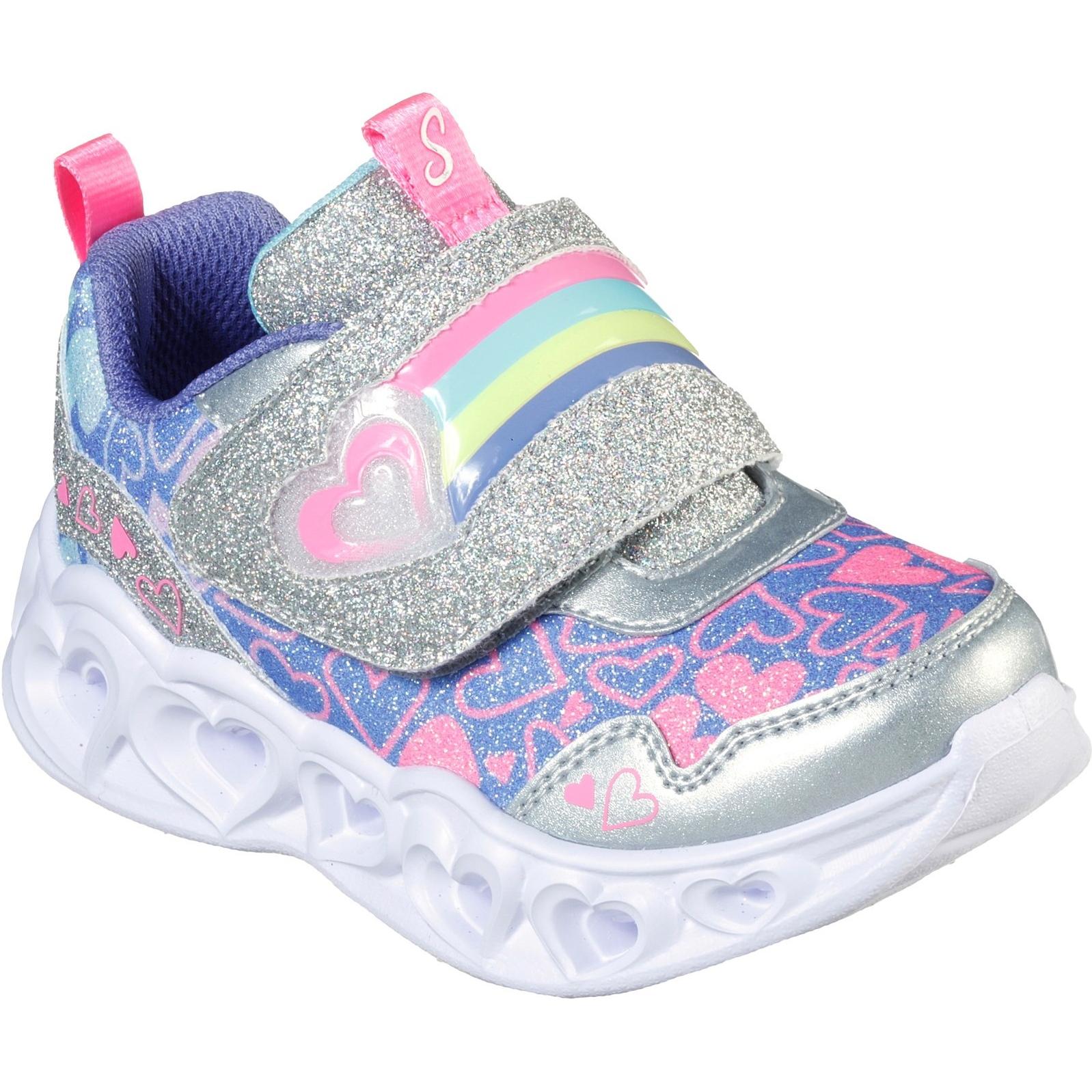 Skechers Heart Lights Touch Fastening Trainer