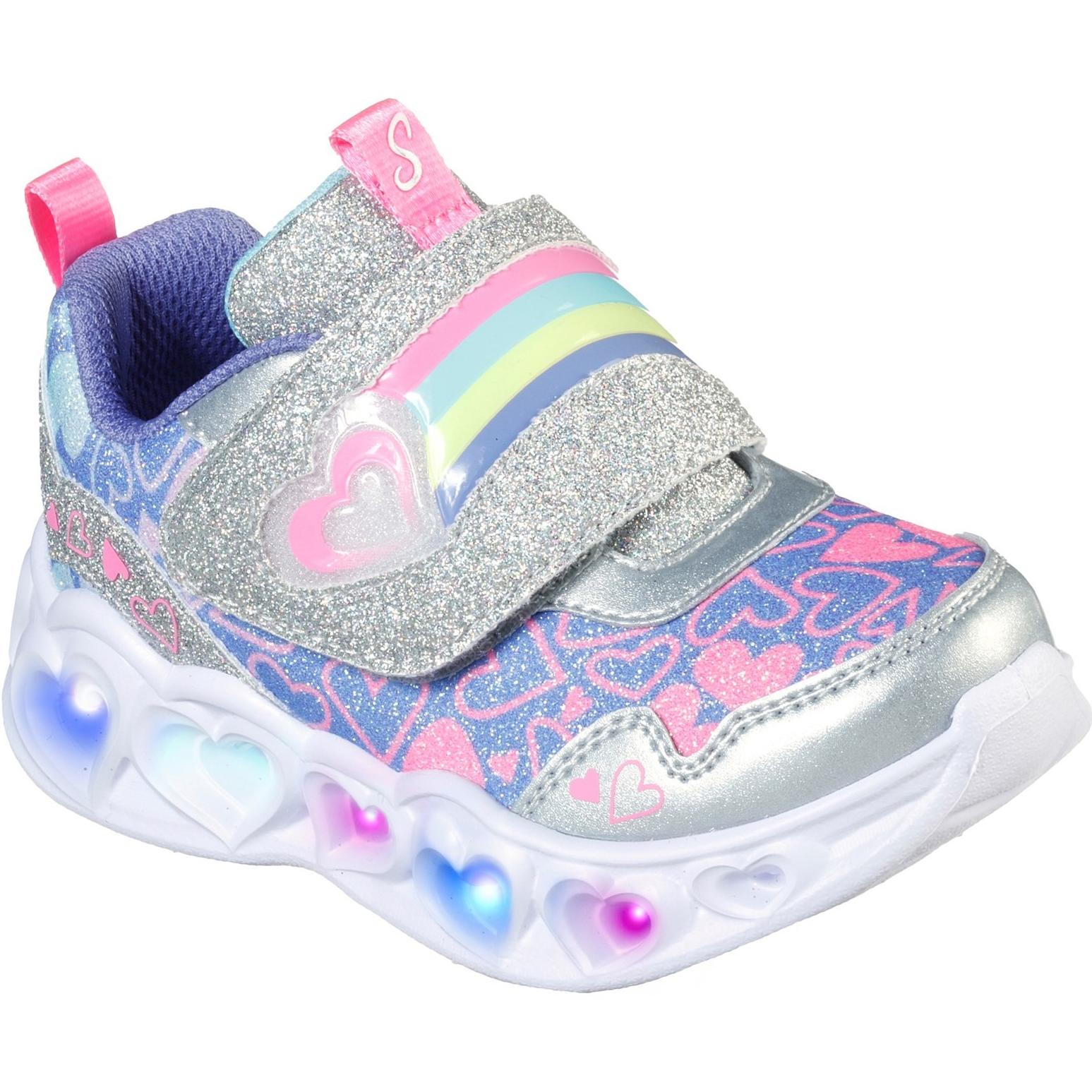 Skechers Heart Lights Touch Fastening Trainer