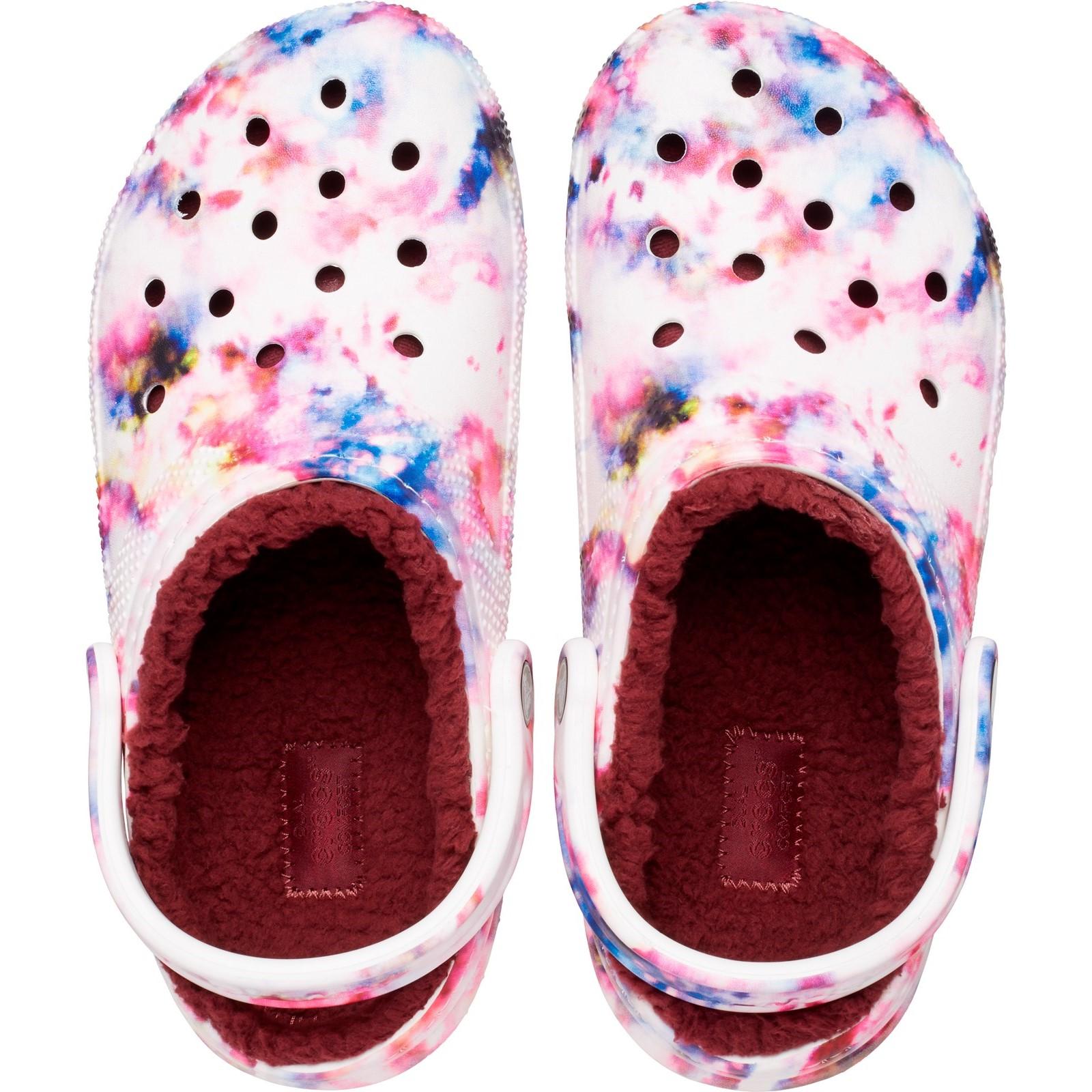 Crocs Classic Lined Tie-Dye Clog Sandals