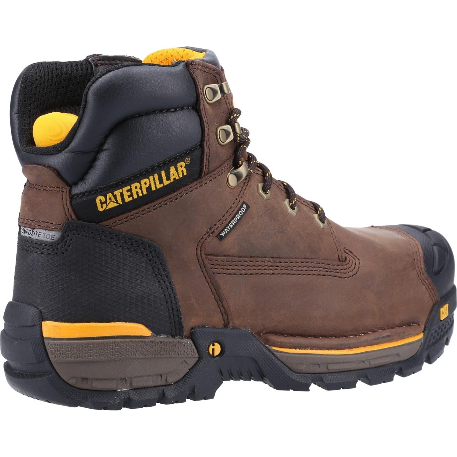 Caterpillar Excavator Lace Up Safety Hiker Boots