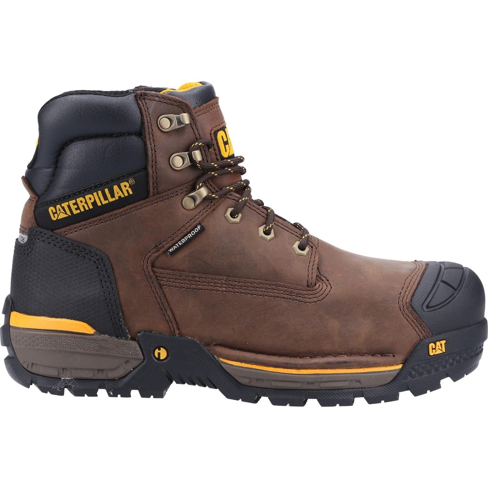 Caterpillar Excavator Lace Up Safety Hiker Boots