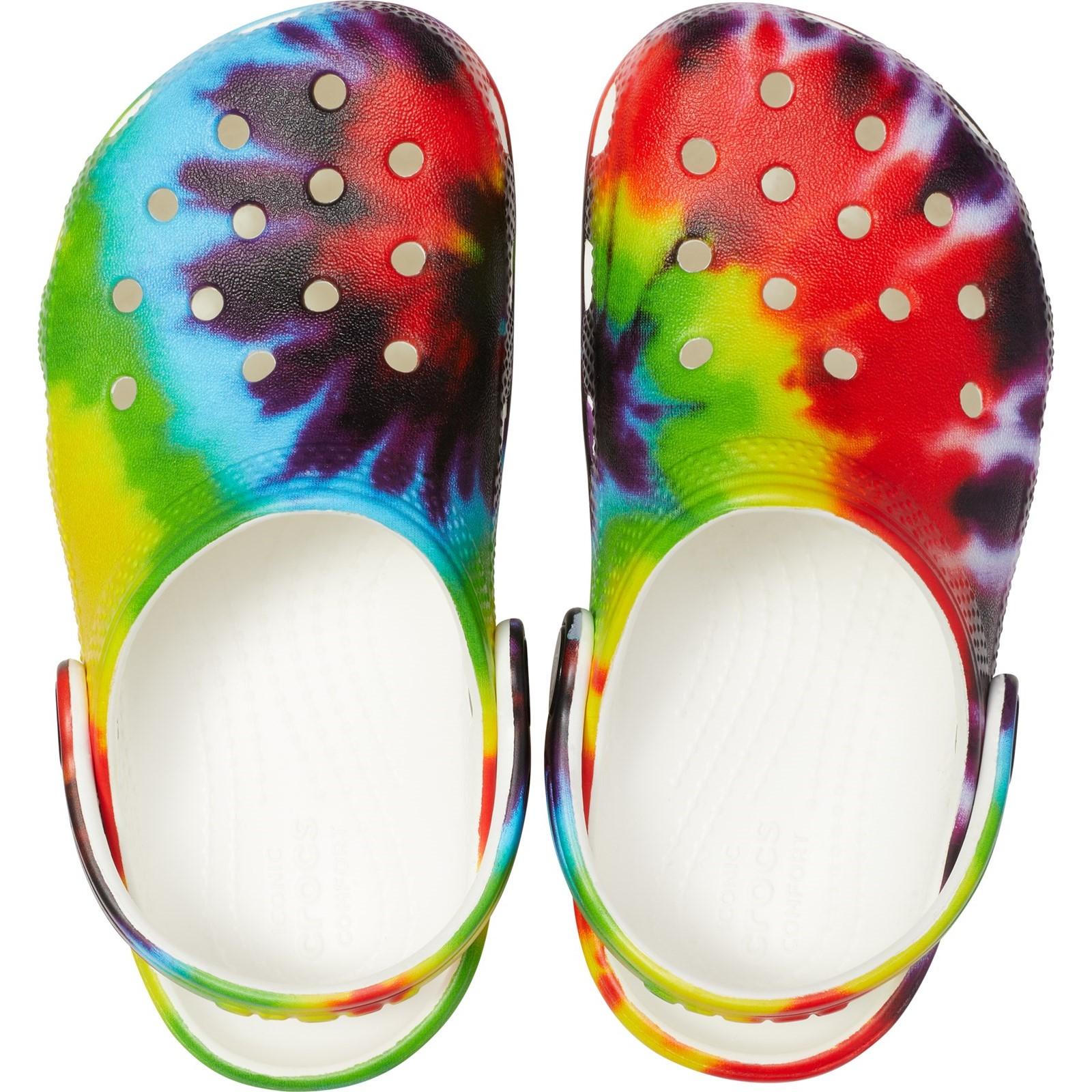 Crocs Classic Tie Dye Graphic Clog Sandals