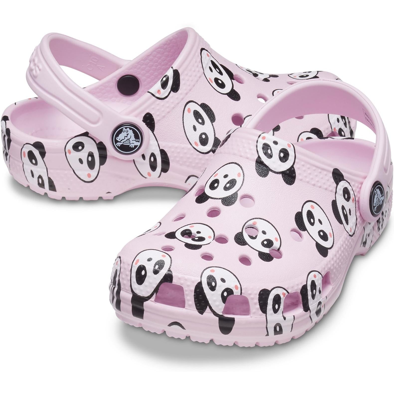 Crocs Classic Panda Print Clog Sandals