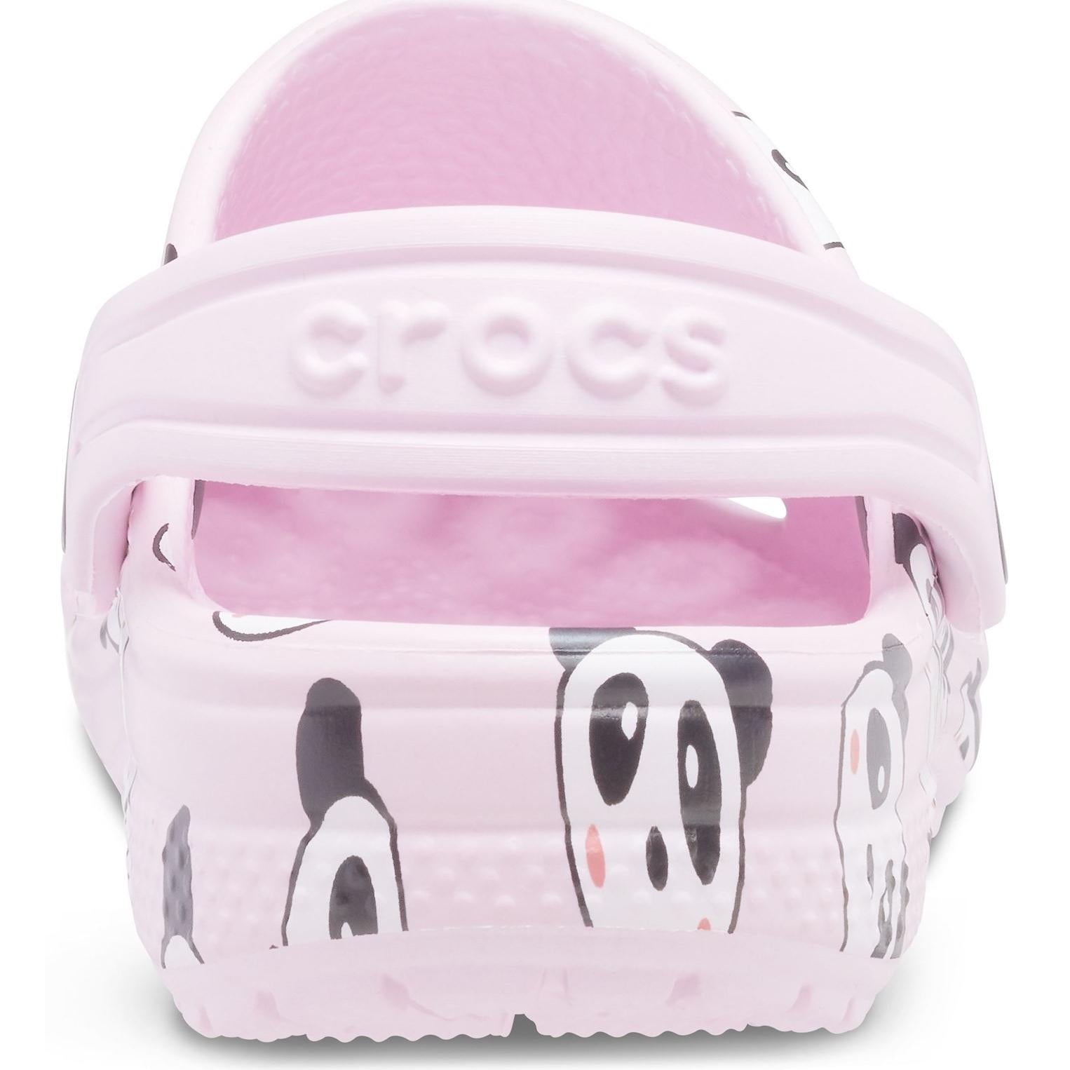 Crocs Classic Panda Print Clog Sandals
