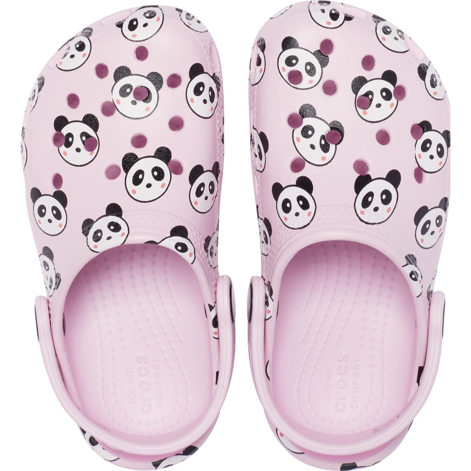 Crocs Classic Panda Print Clog Sandals