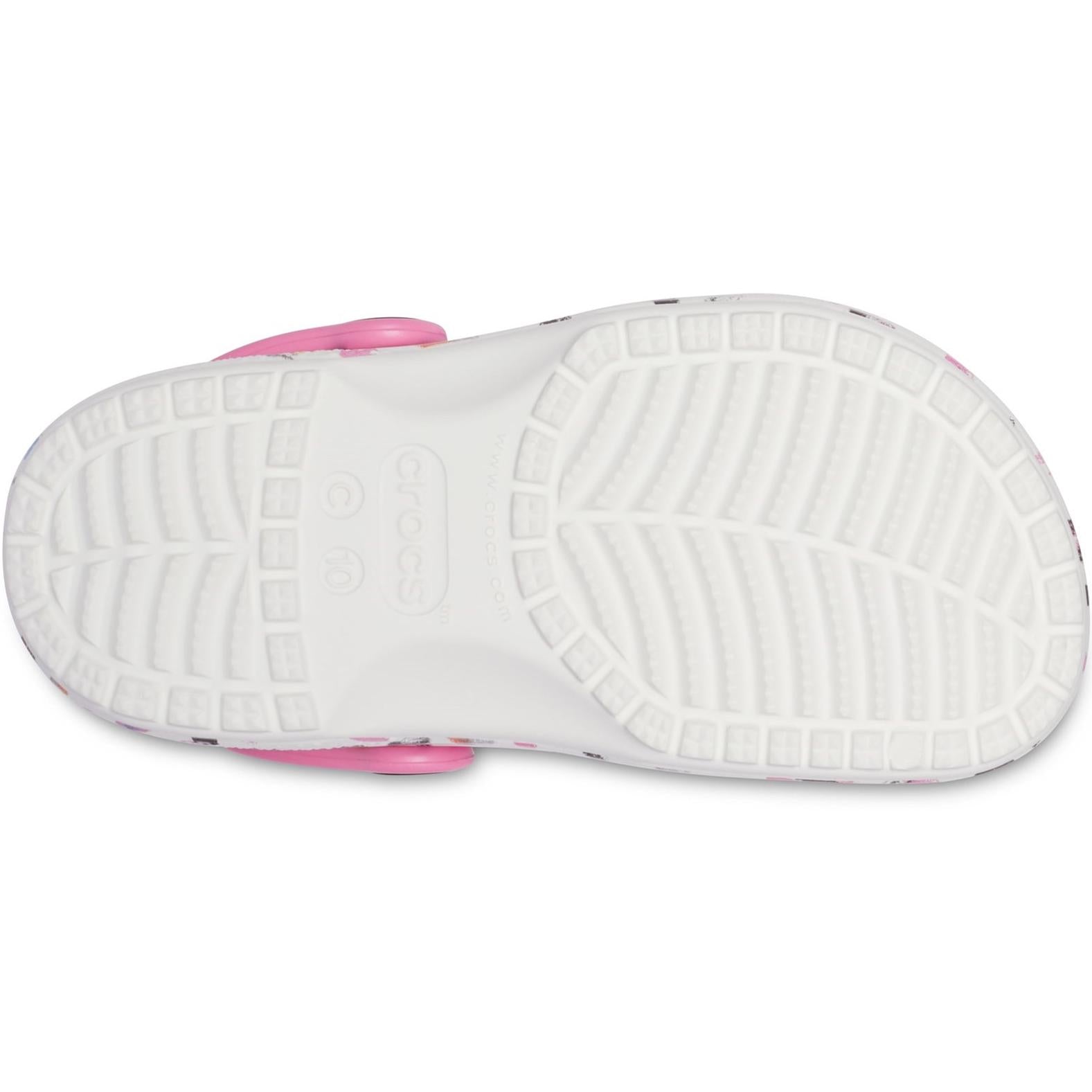 Crocs Classic Heart Print Clog Sandals