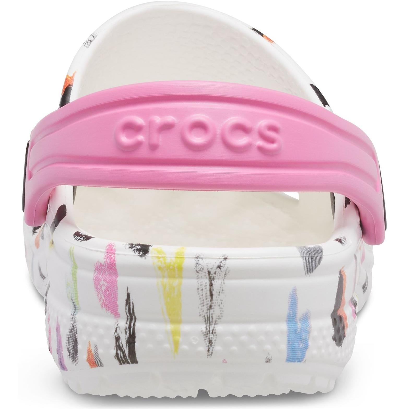 Crocs Classic Heart Print Clog Sandals