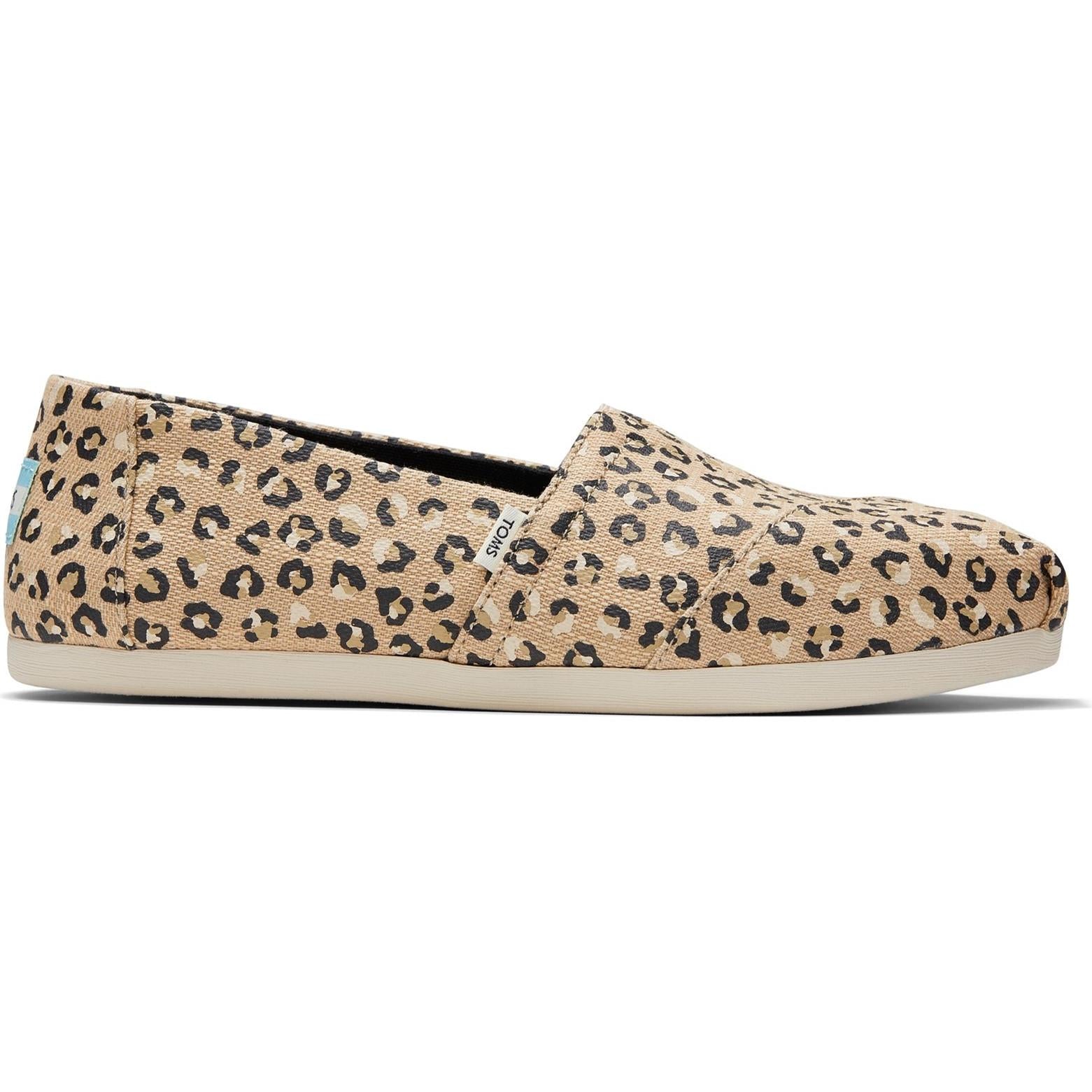 Toms Alpargata Textured Cheetah Flats