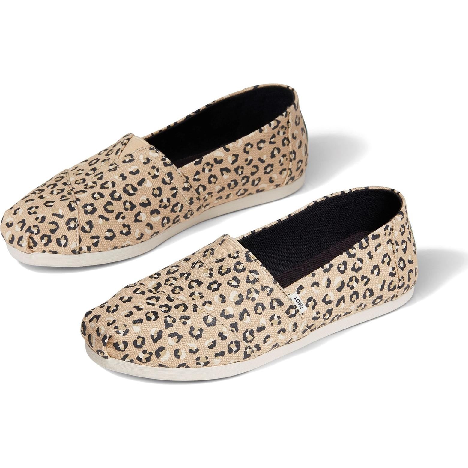 Toms Alpargata Textured Cheetah Flats