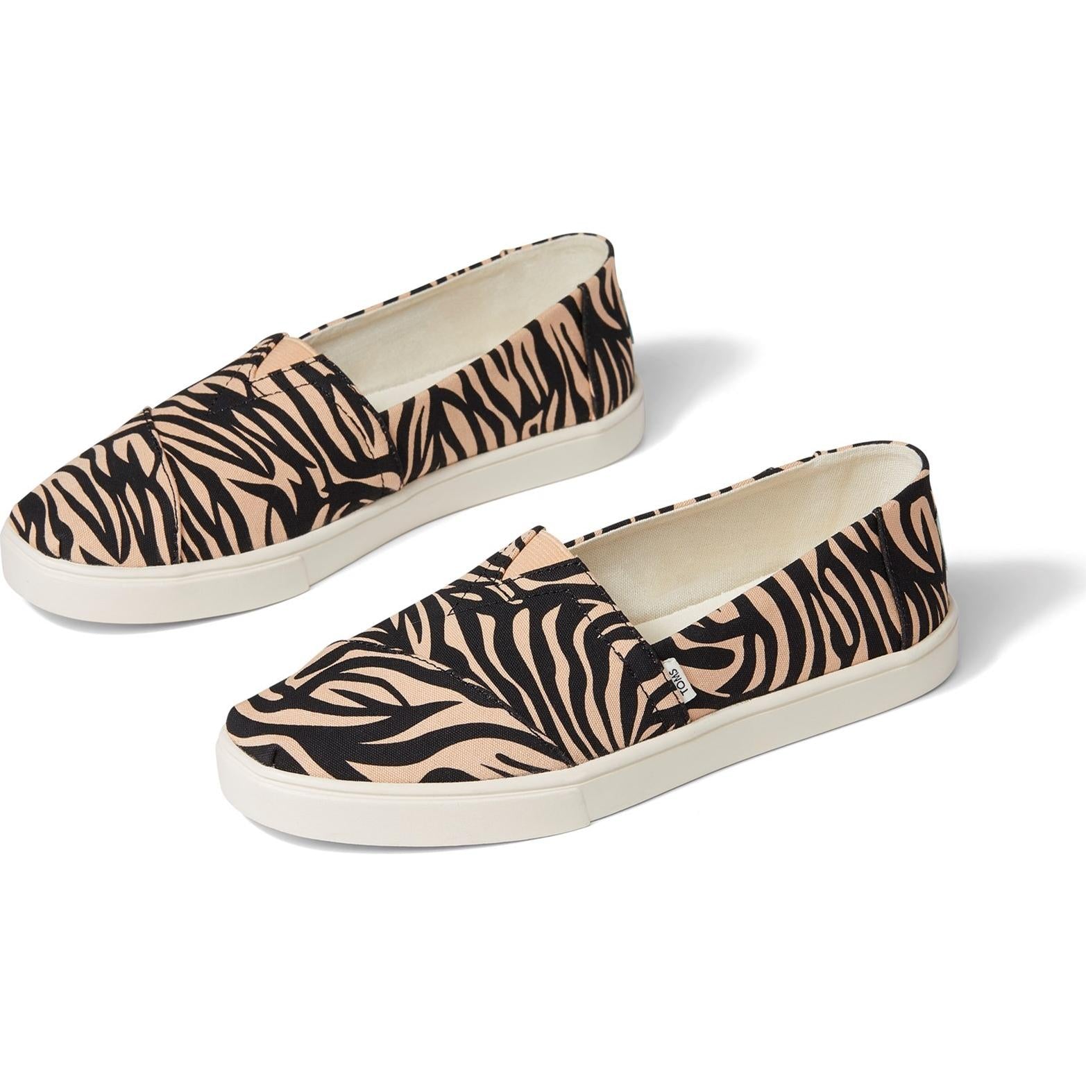 Toms Alpargata Cupsole Tiger Stripes Slip On Flats