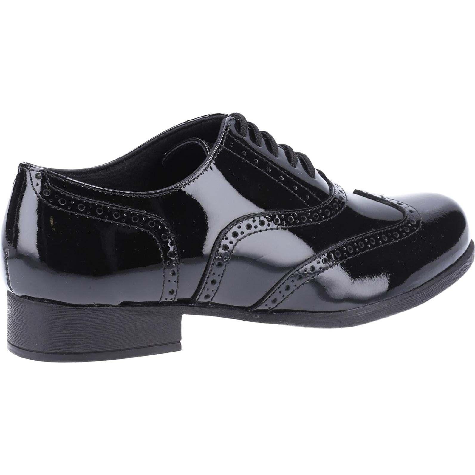 Hush Puppies Kada Junior Patent School Shoe