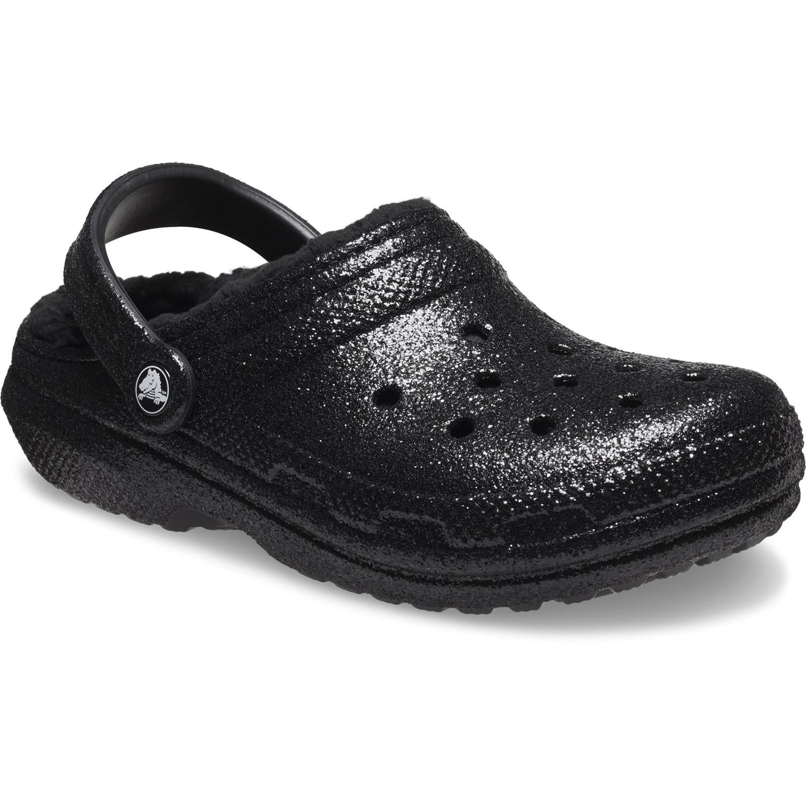 Crocs Classic Glitter Lined Clog Sandals
