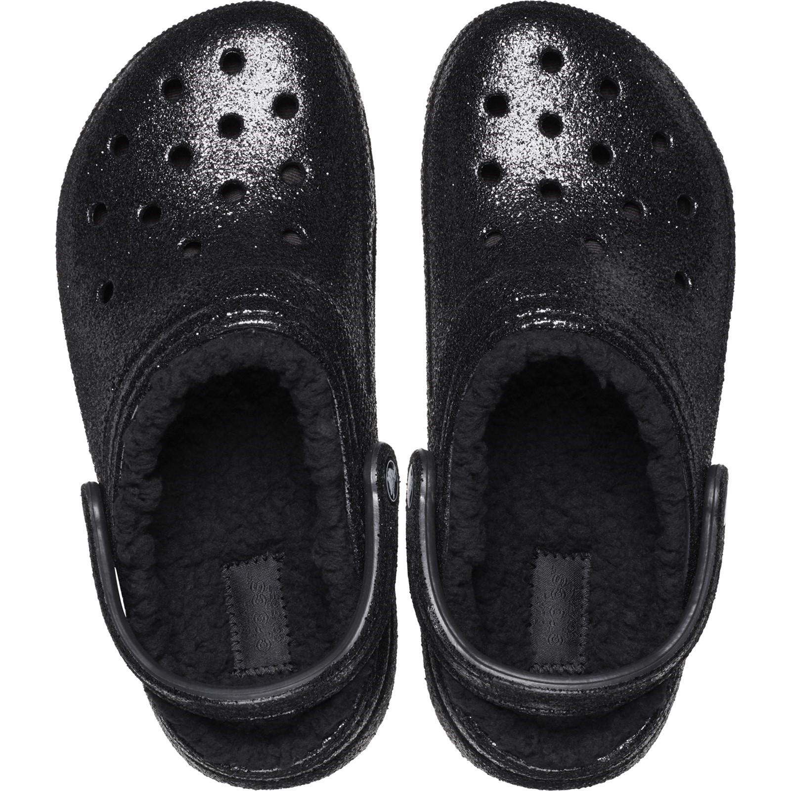 Crocs Classic Glitter Lined Clog Sandals