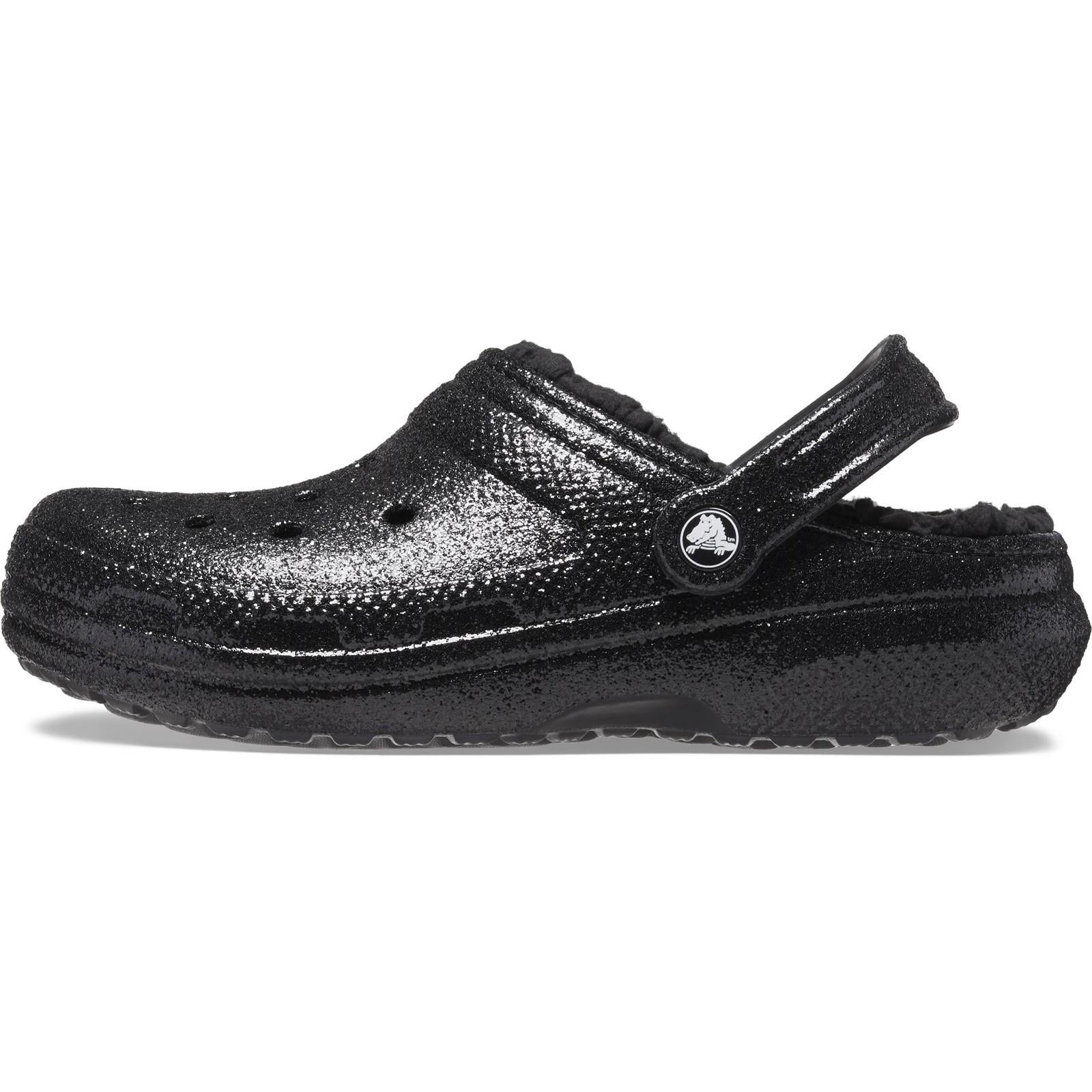 Crocs Classic Glitter Lined Clog Sandals