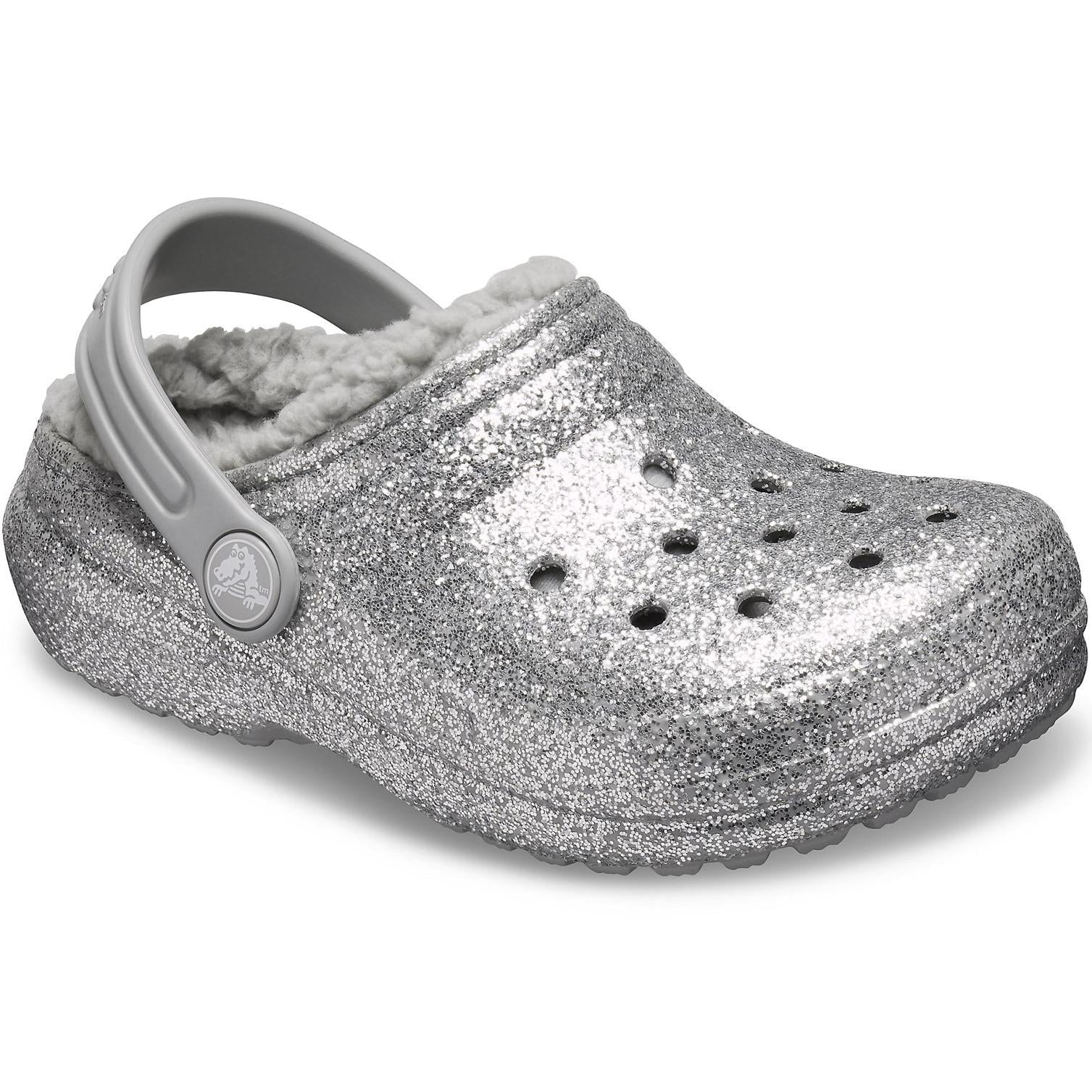 Crocs Classic Glitter Lined Clog Sandals