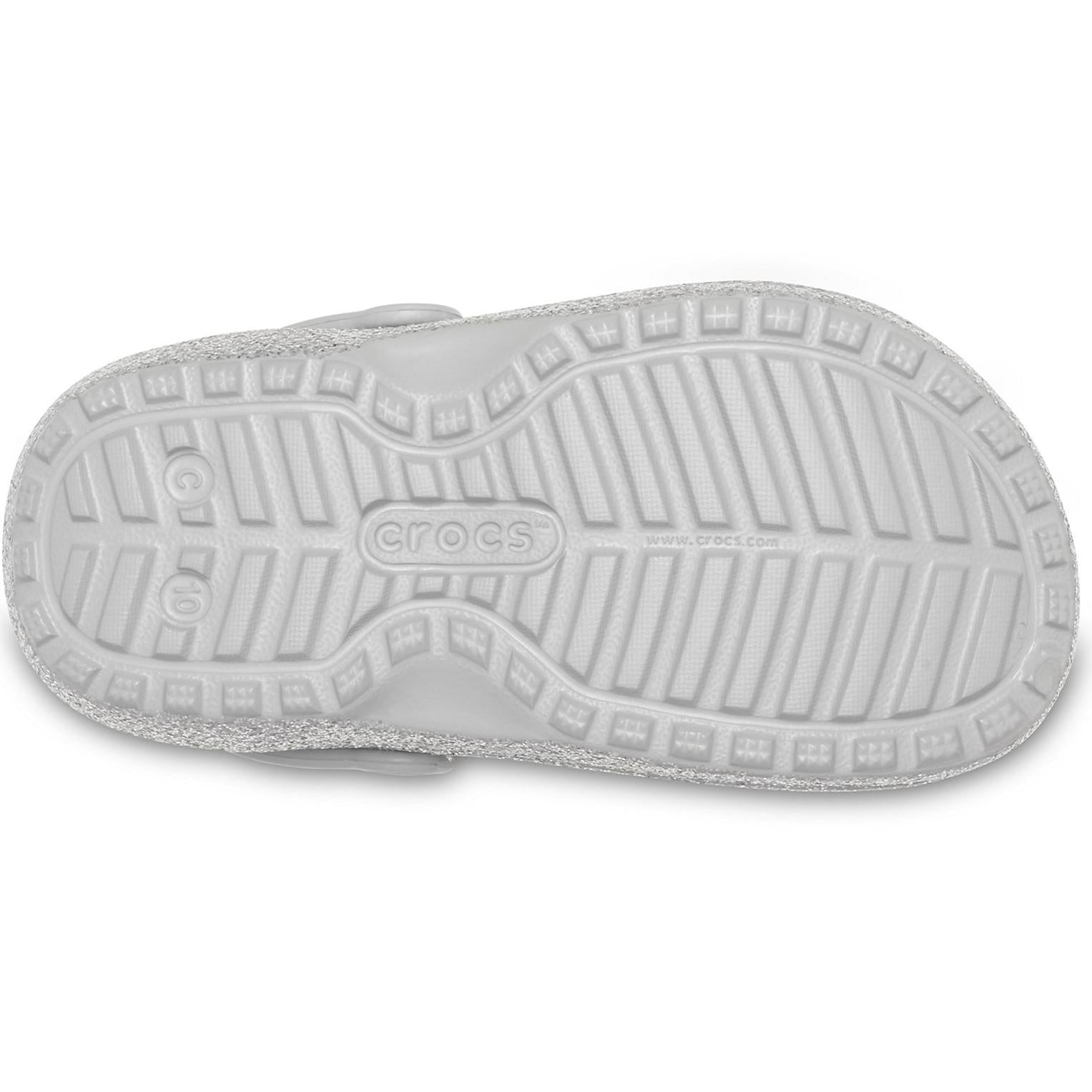 Crocs Classic Glitter Lined Clog Sandals