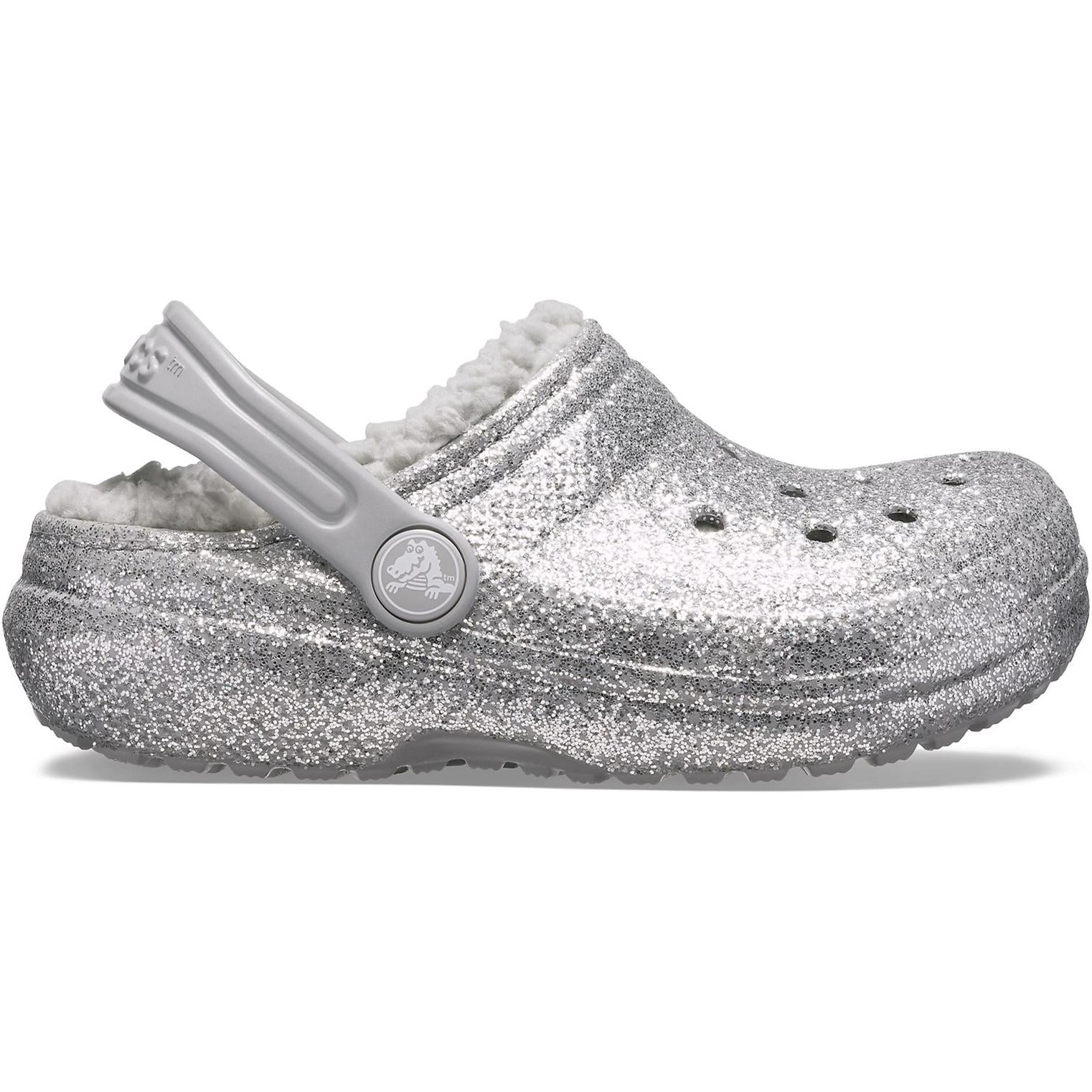 Crocs Classic Glitter Lined Clog Sandals
